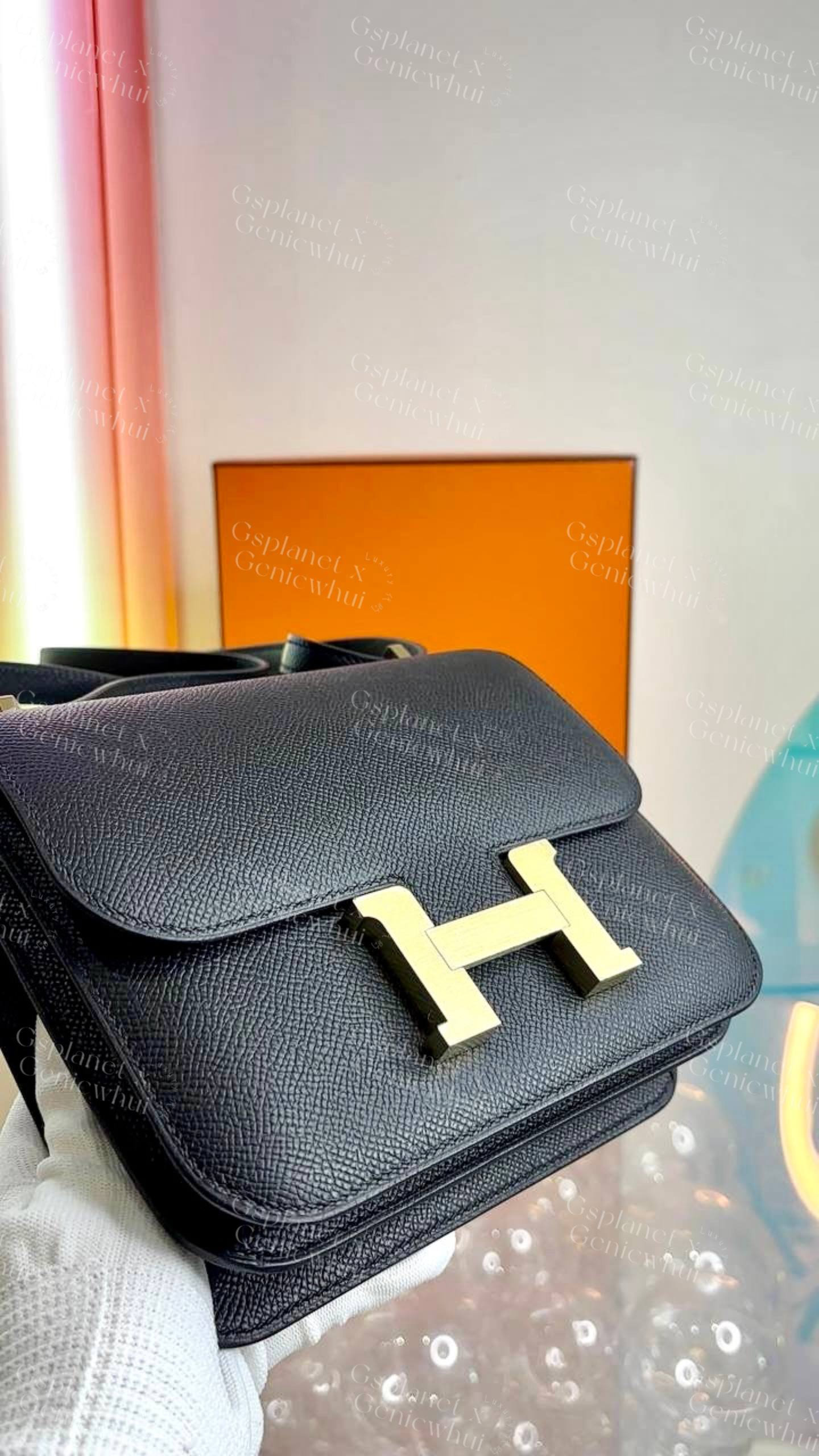 Hermès Constance 19 Noir Epsom GHW