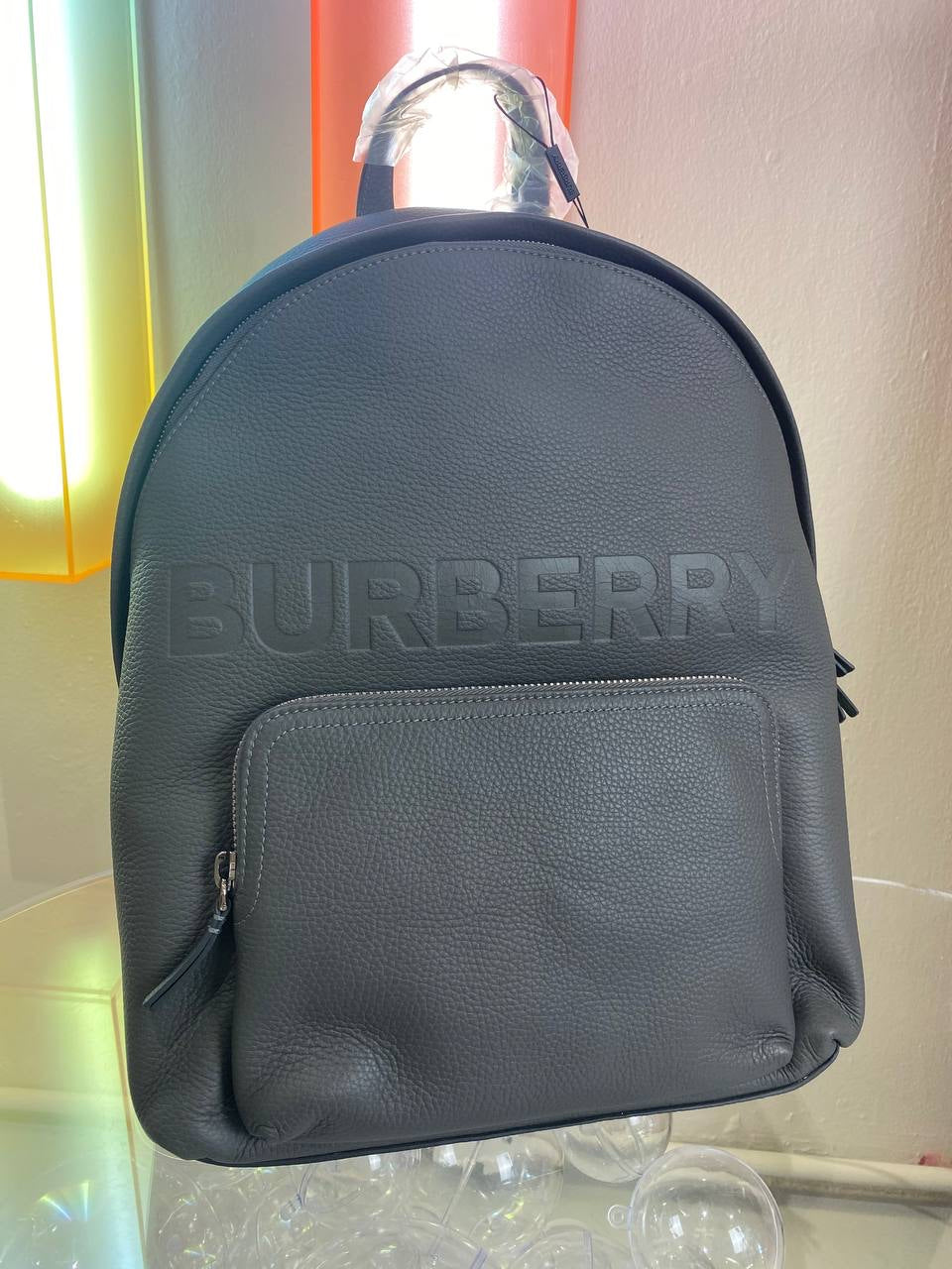 abbeydale black house check canvas and leather backpack BURBERRY BACKPACK – gsplanet