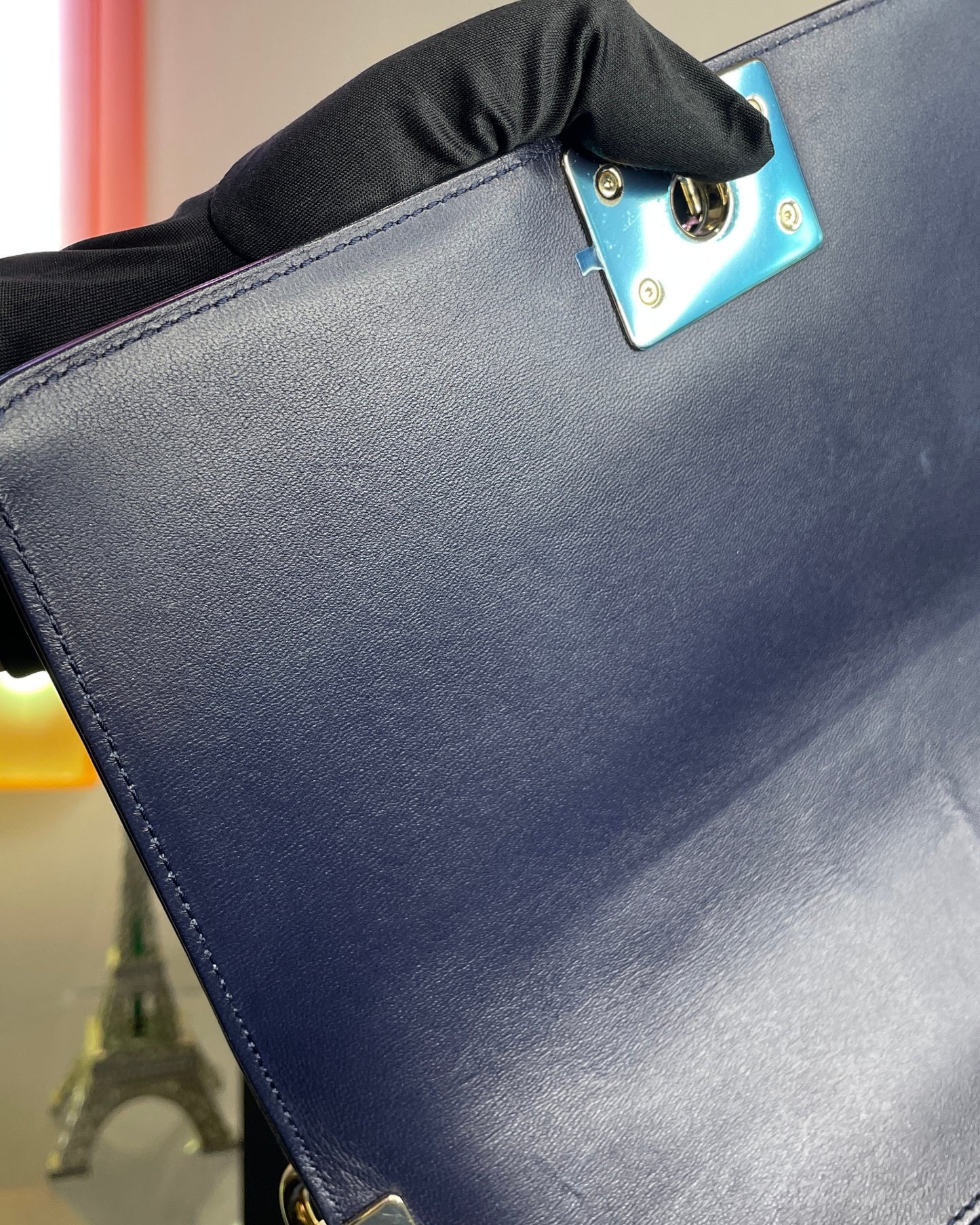 PreLoved Chanel LeBoy Medium Royal Blue