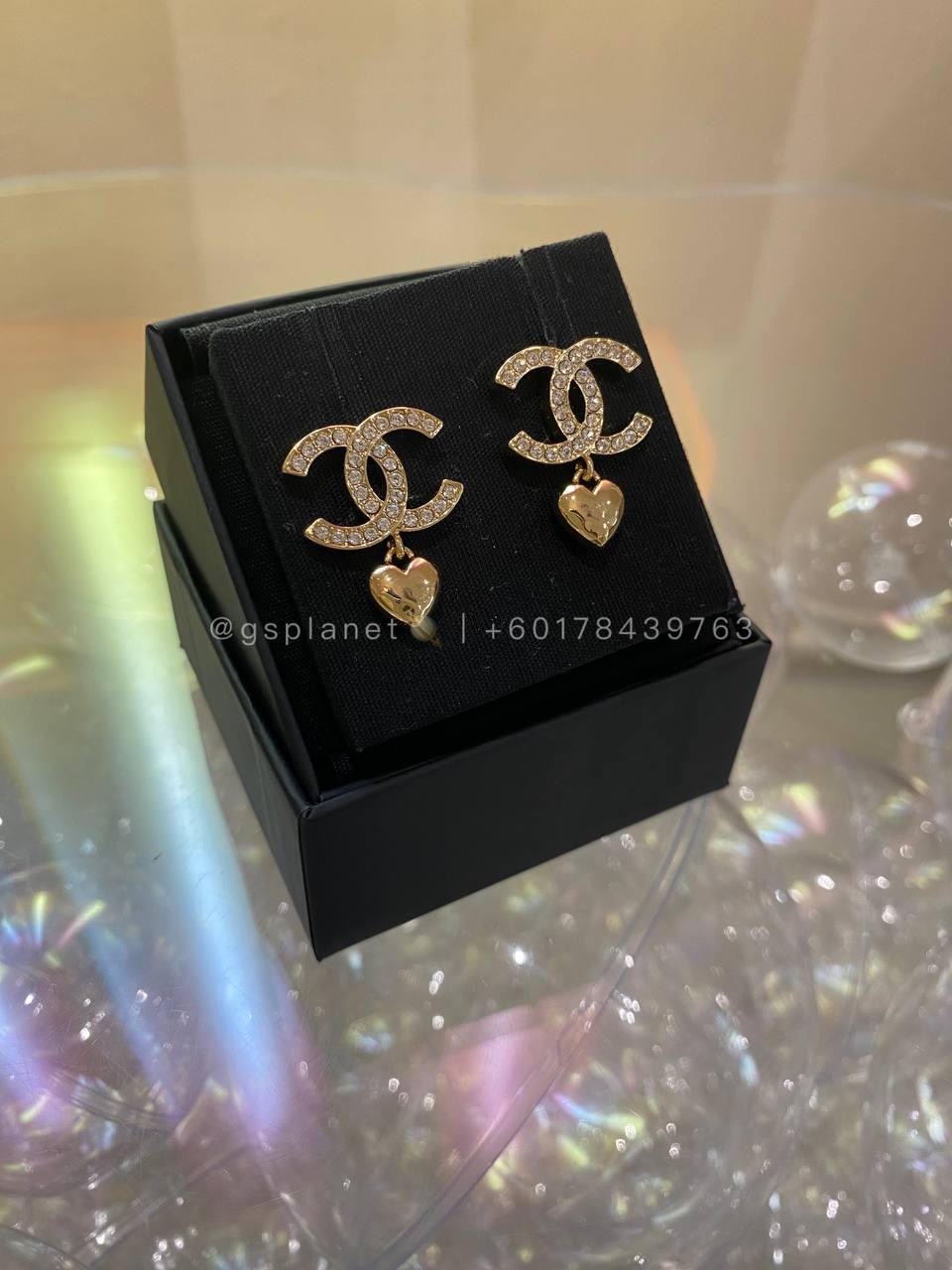 Chanel Pale Ora Vidaj Orelringoj