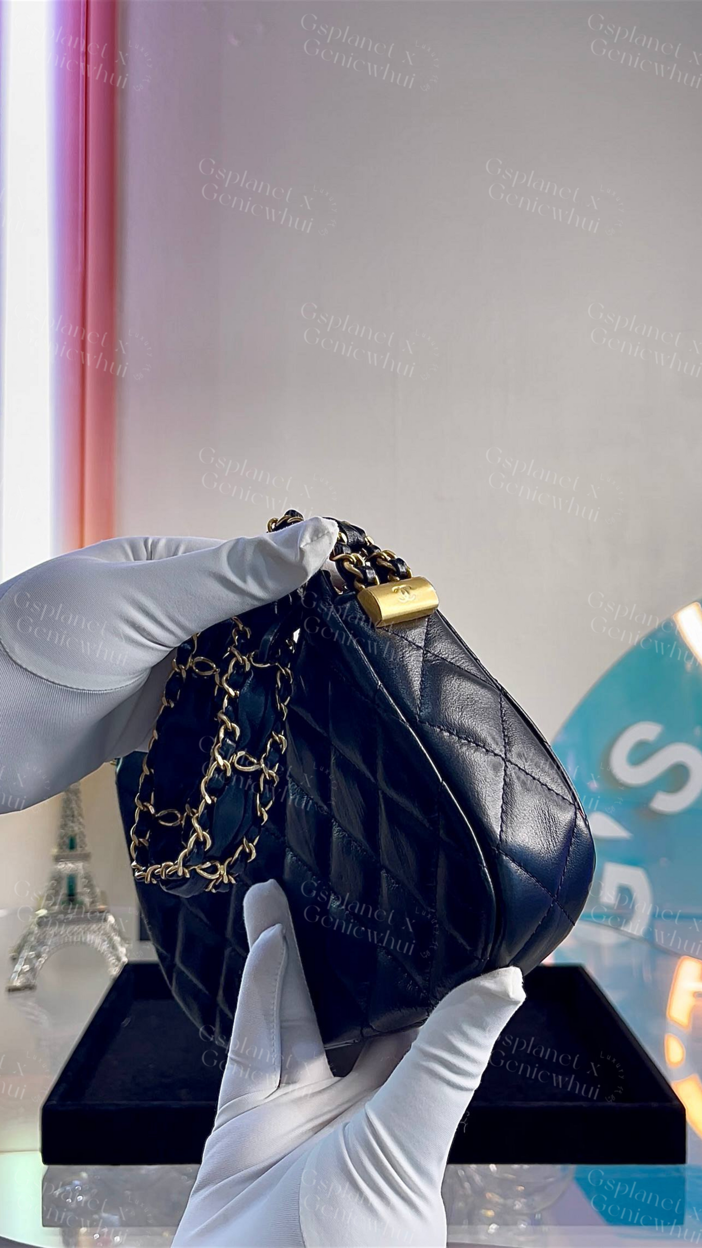 Re.bag【 Chanel23k Hobo Bag 单肩腋下包 – Black / Gold Hardware】