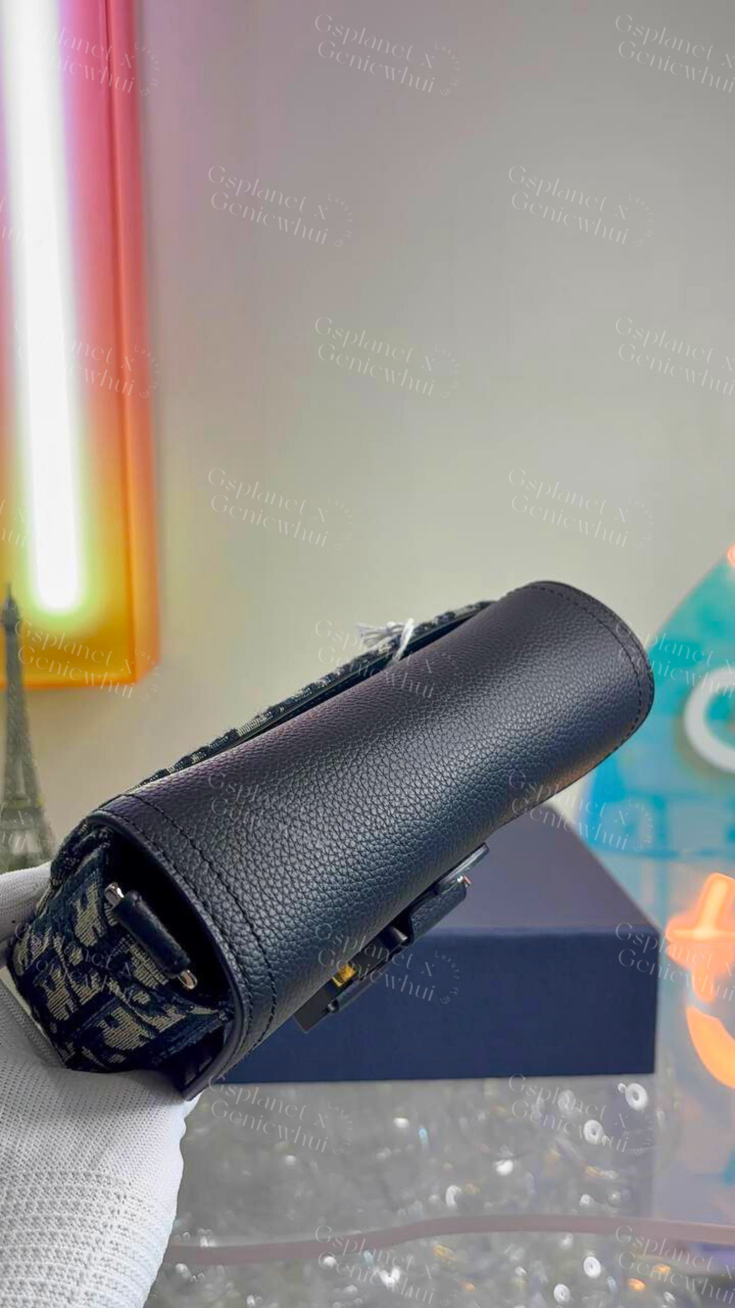 DIOR Mini Saddle Messenger Bag with Flap