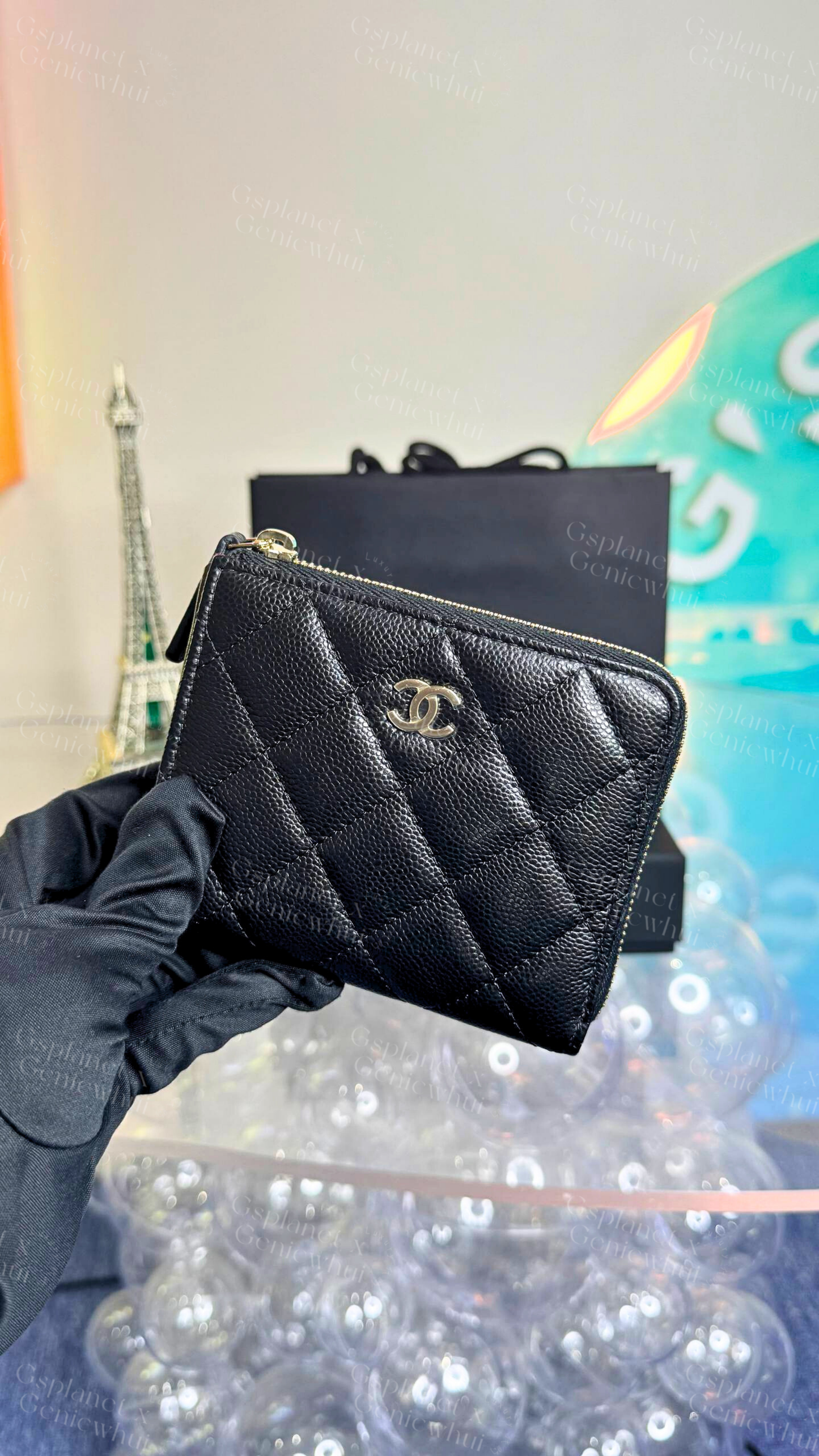 Chanel Caviar Round Small wallets