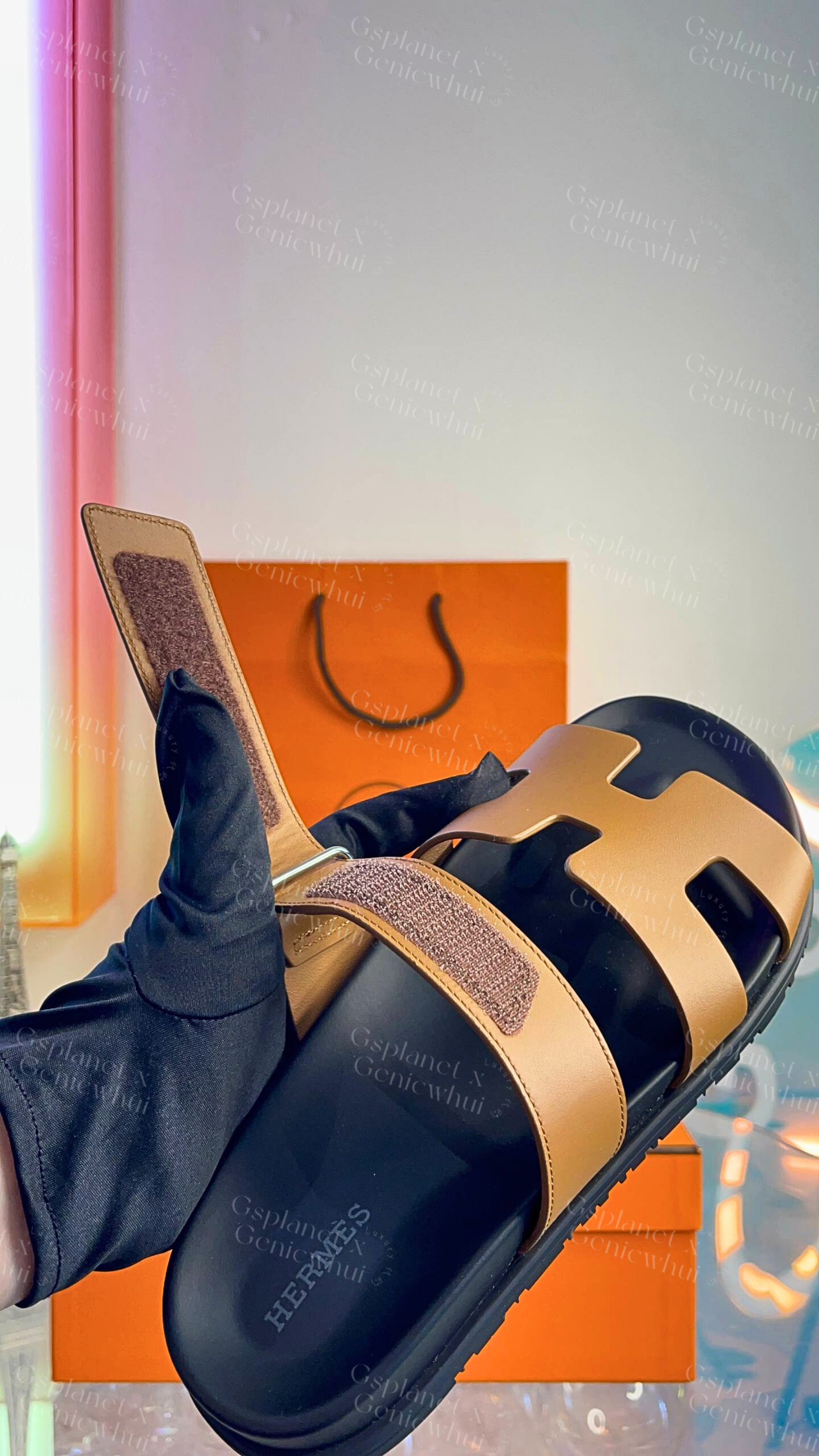 Hermès Chypre Sandal 经典爆款凉鞋 - 棕色