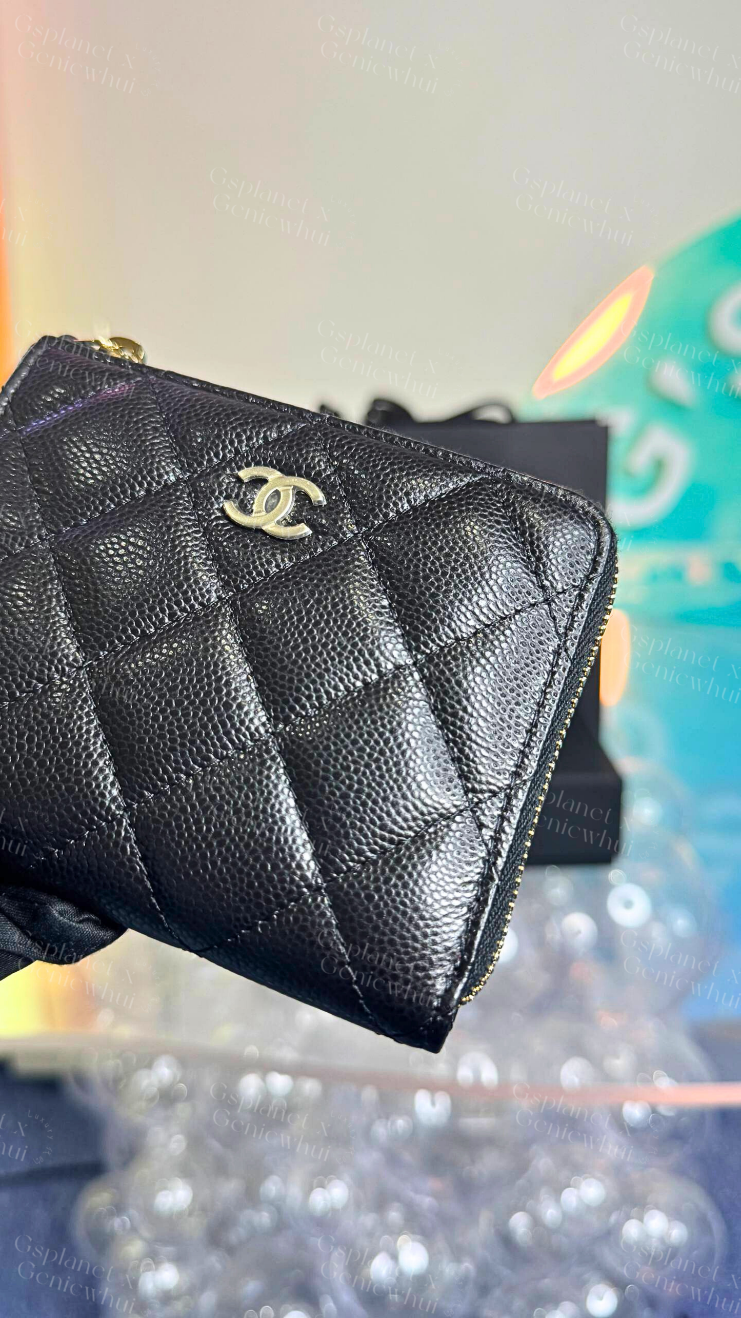Chanel Caviar Round Small wallets