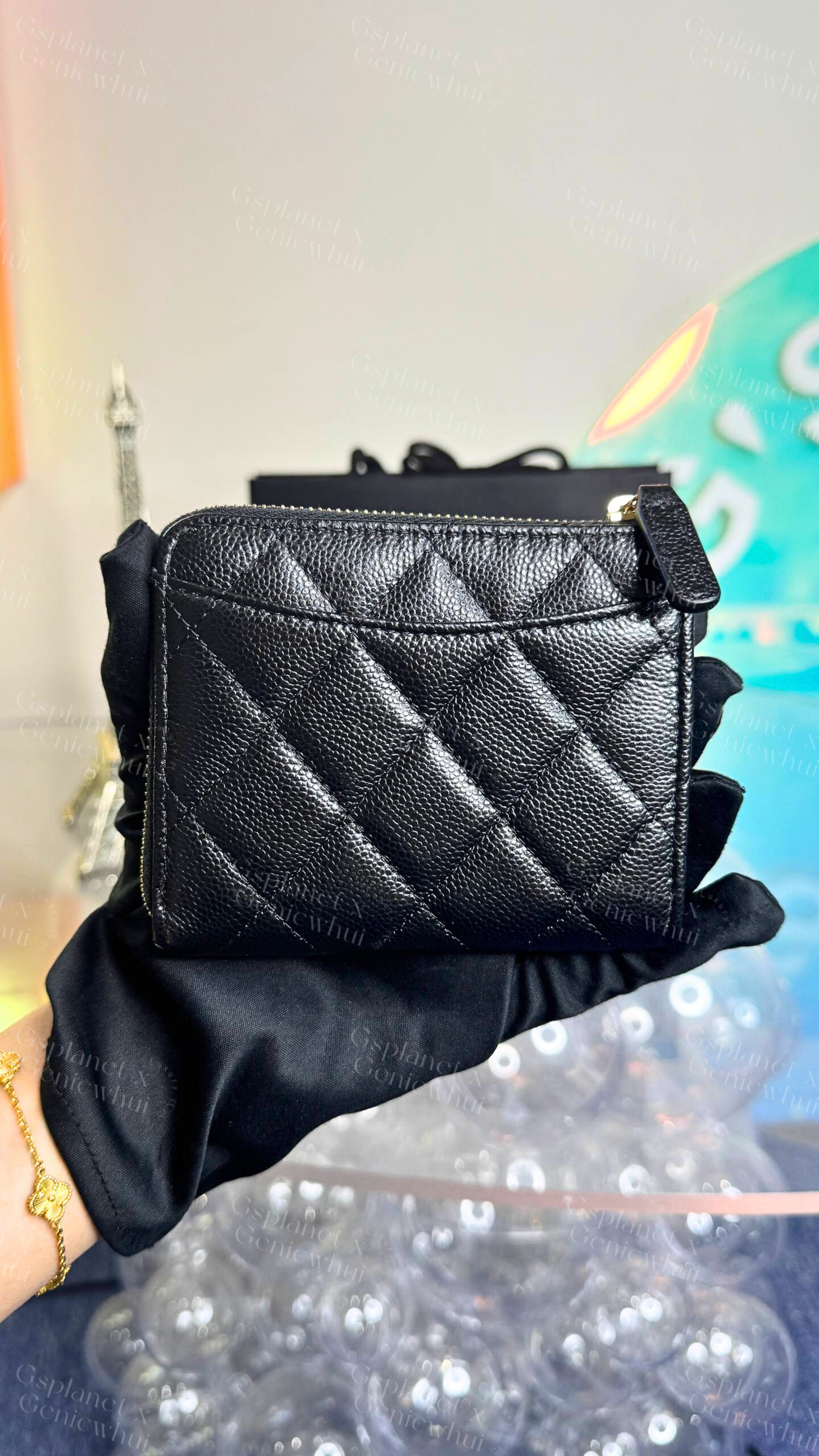 Chanel Caviar Round Small wallets