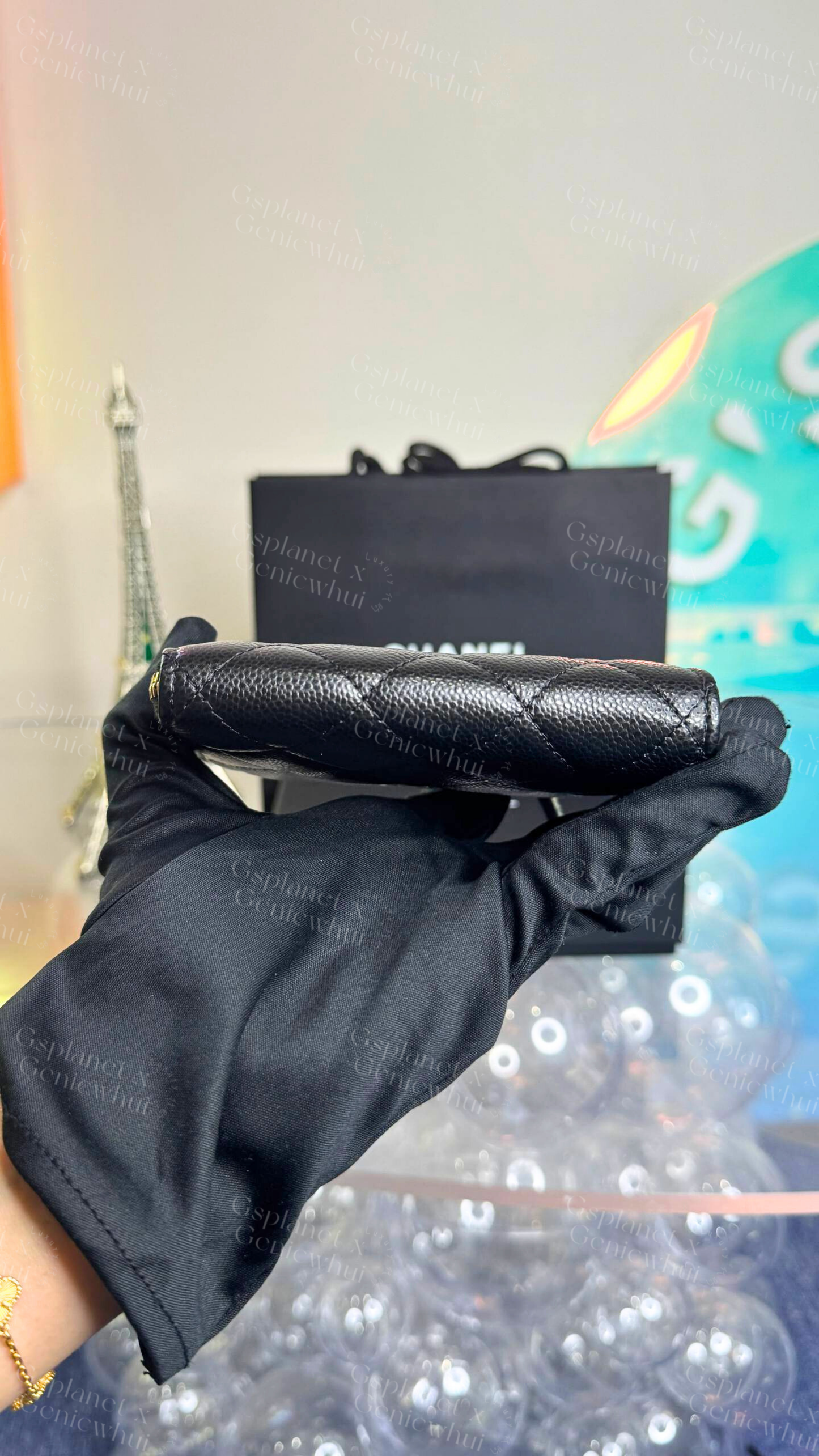 Chanel Caviar Round Small wallets