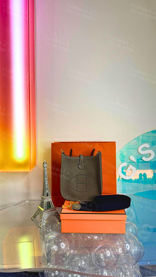 Hermès Mini Evelyne Etoupe