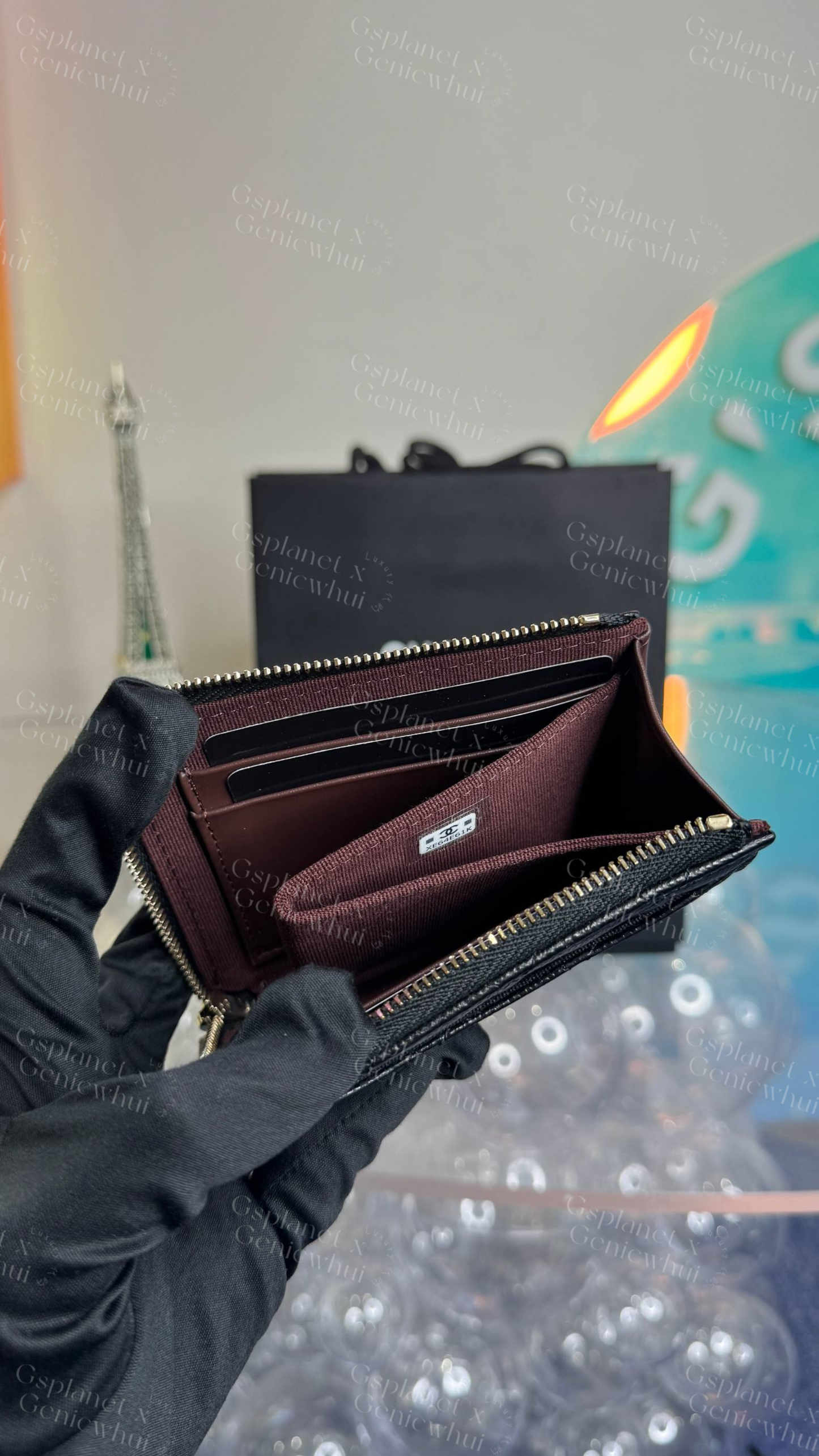 Chanel Caviar Round Small wallets