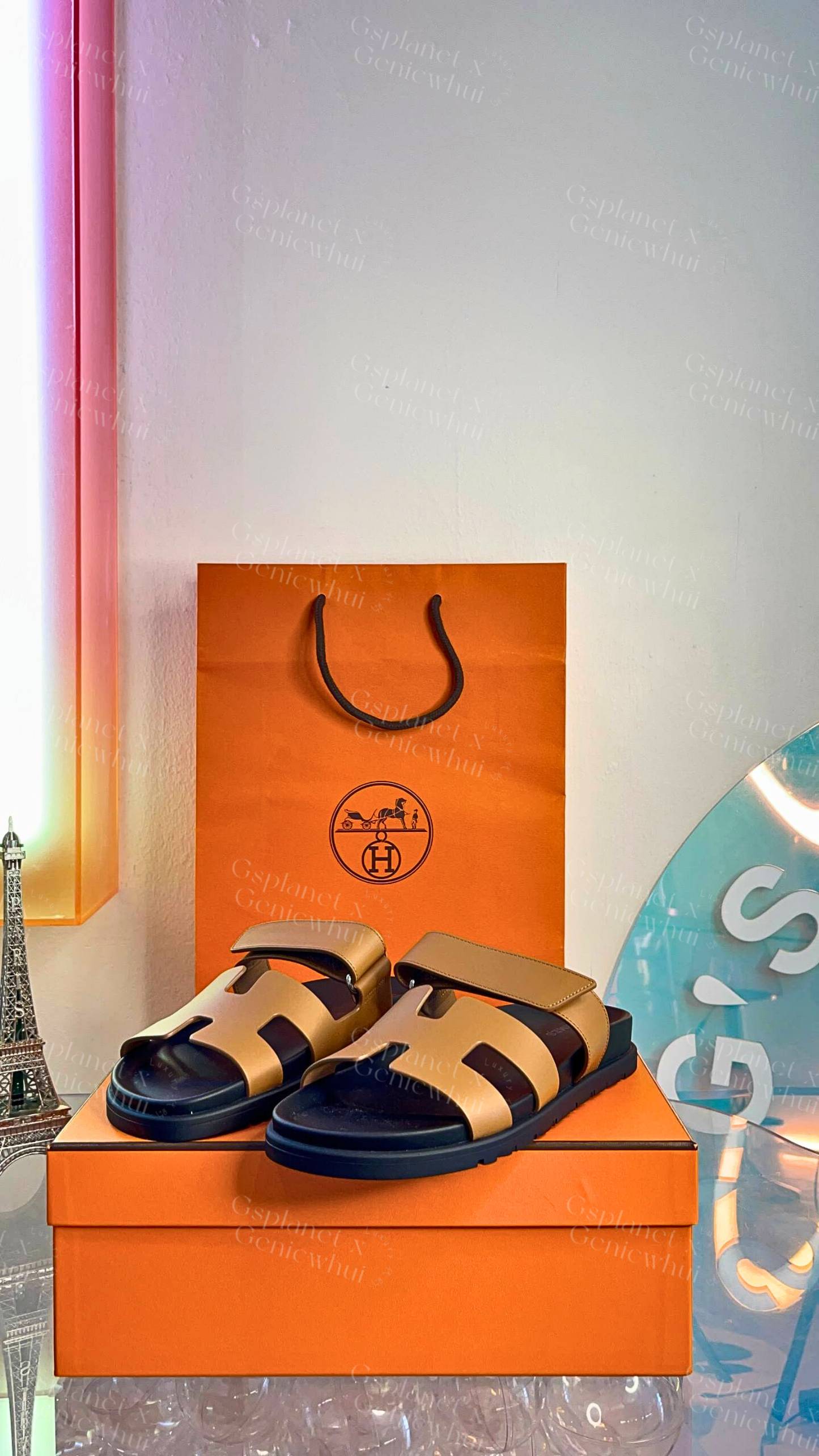 Hermès Chypre Sandal 经典爆款凉鞋 - 棕色