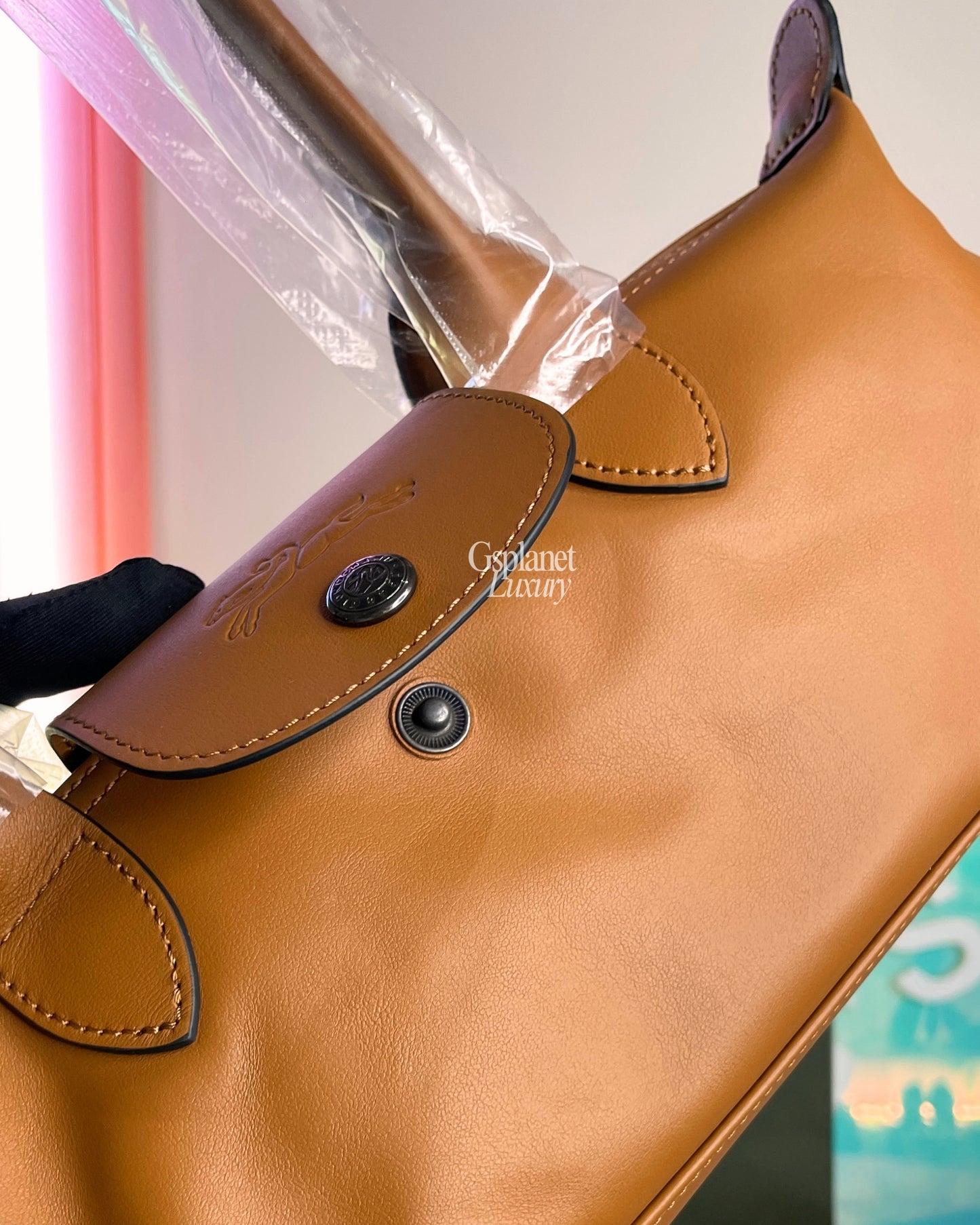 Le Pliage Xtra M Shoulder Bag Cashew - Leather