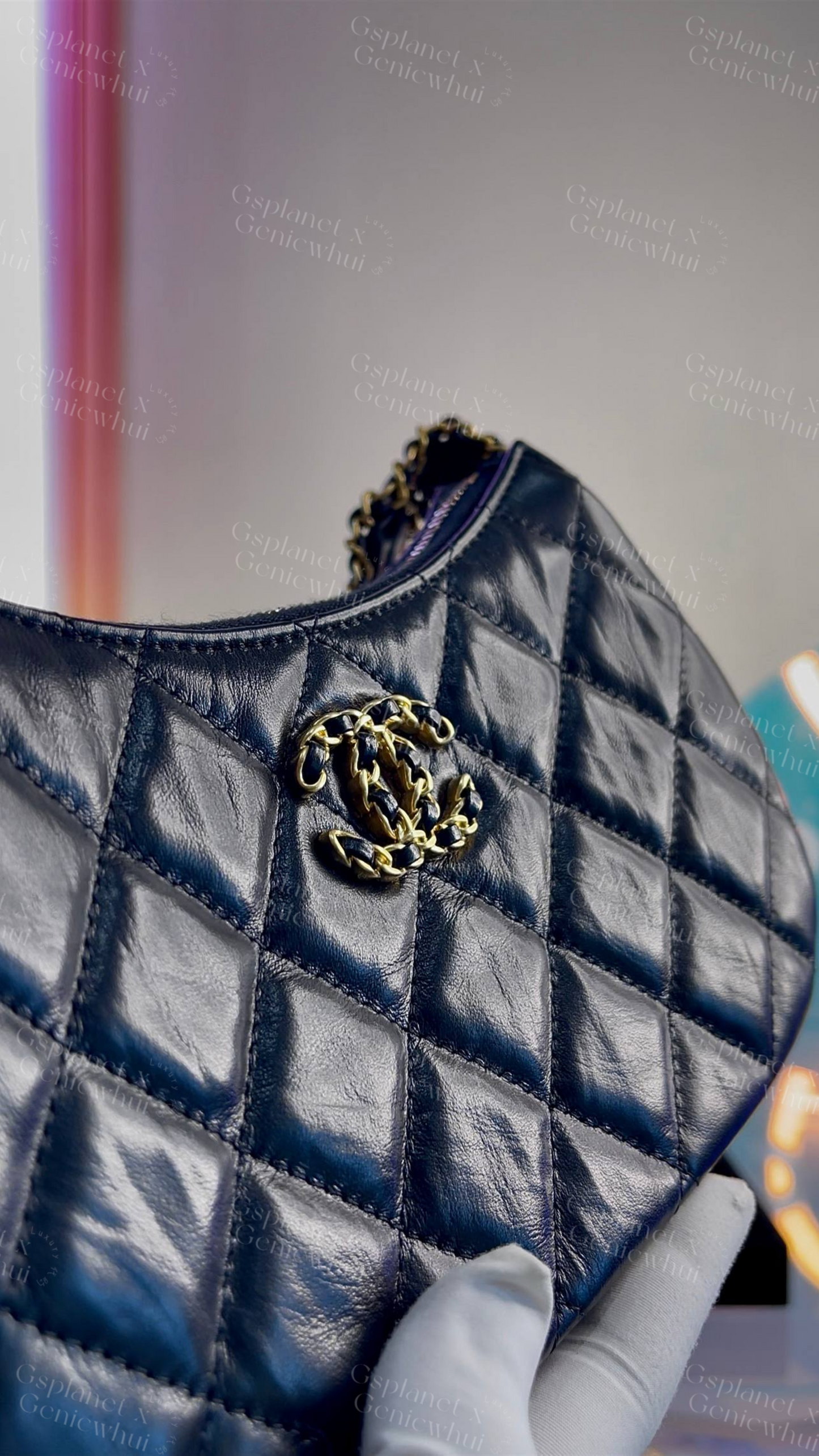 Re.bag【 Chanel23k Hobo Bag 单肩腋下包 – Black / Gold Hardware】