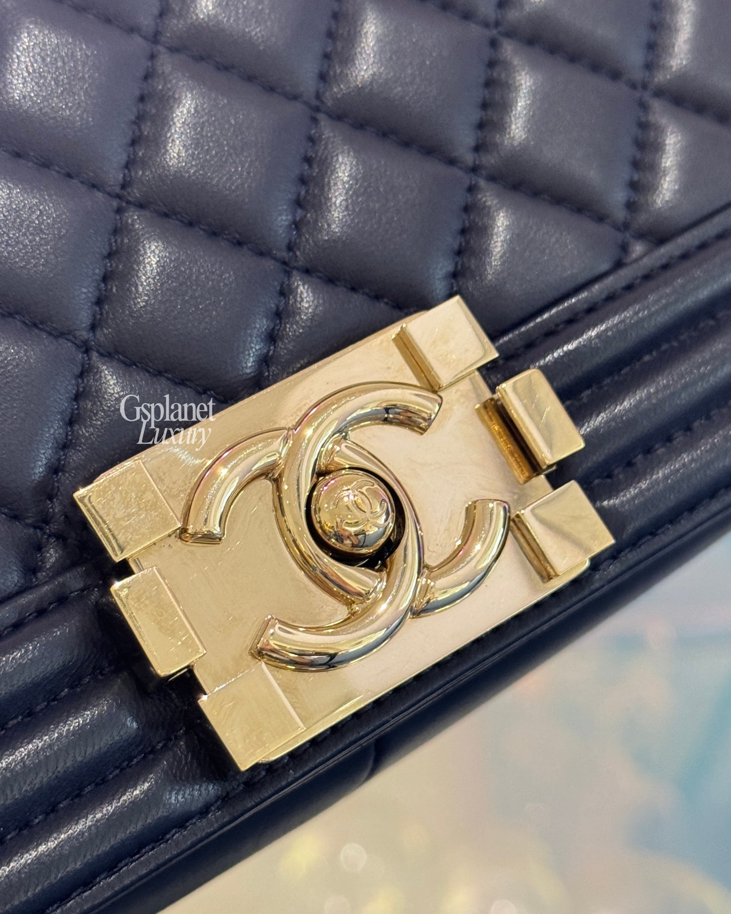 PreLoved Chanel LeBoy Medium Royal Blue