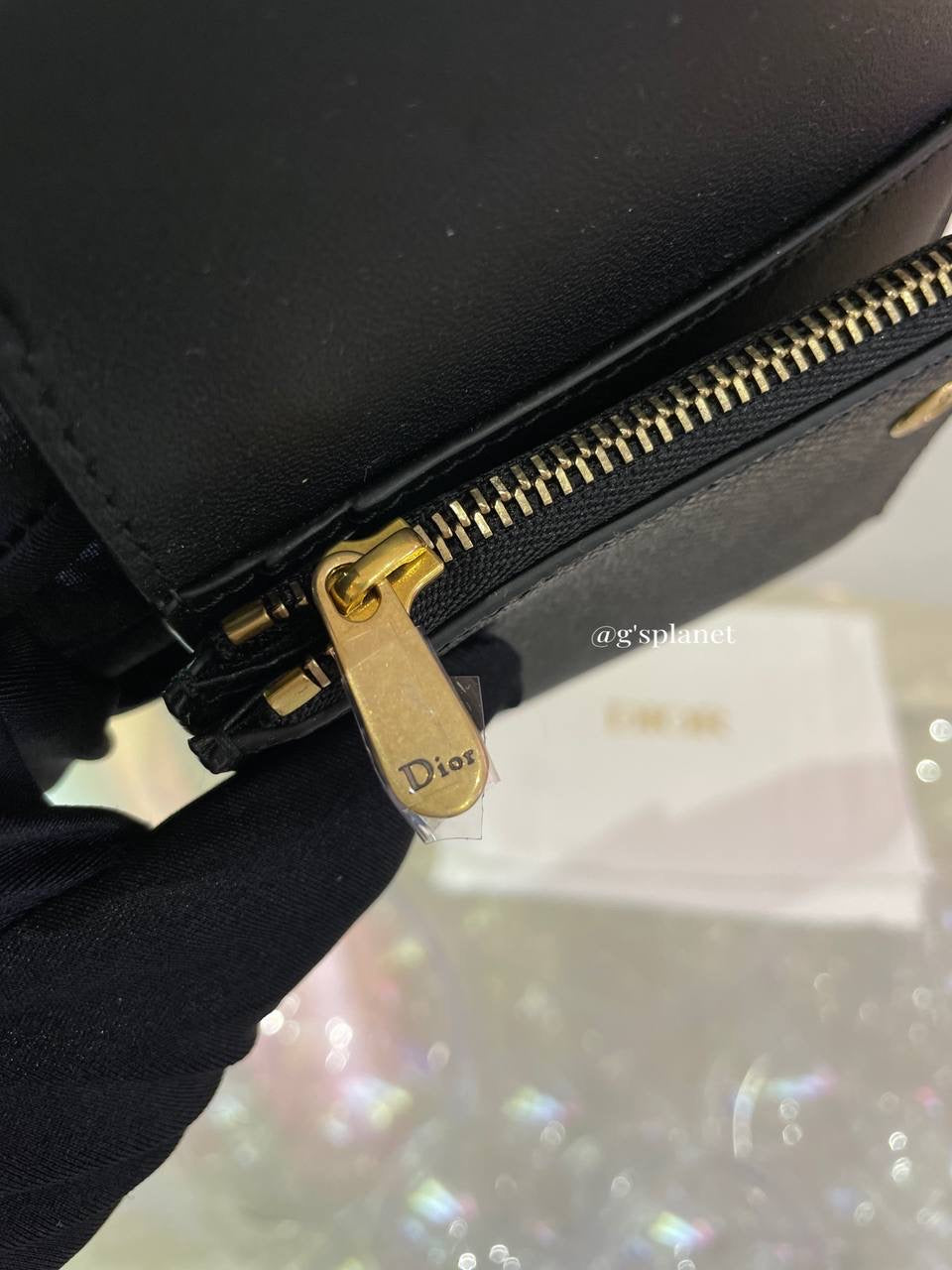 Dior Saddle Lotus Wallet black