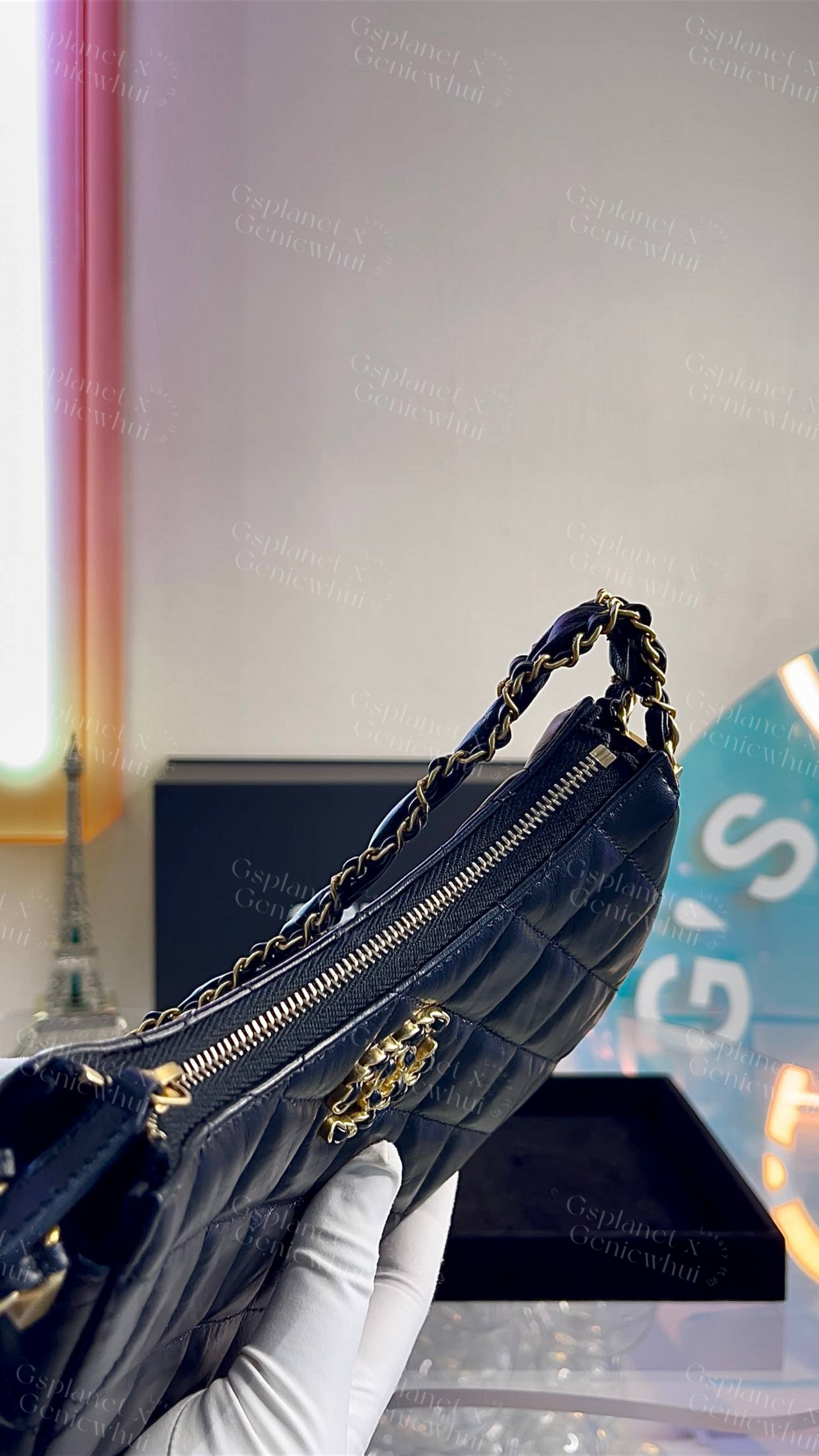 Re.bag【 Chanel23k Hobo Bag 单肩腋下包 – Black / Gold Hardware】