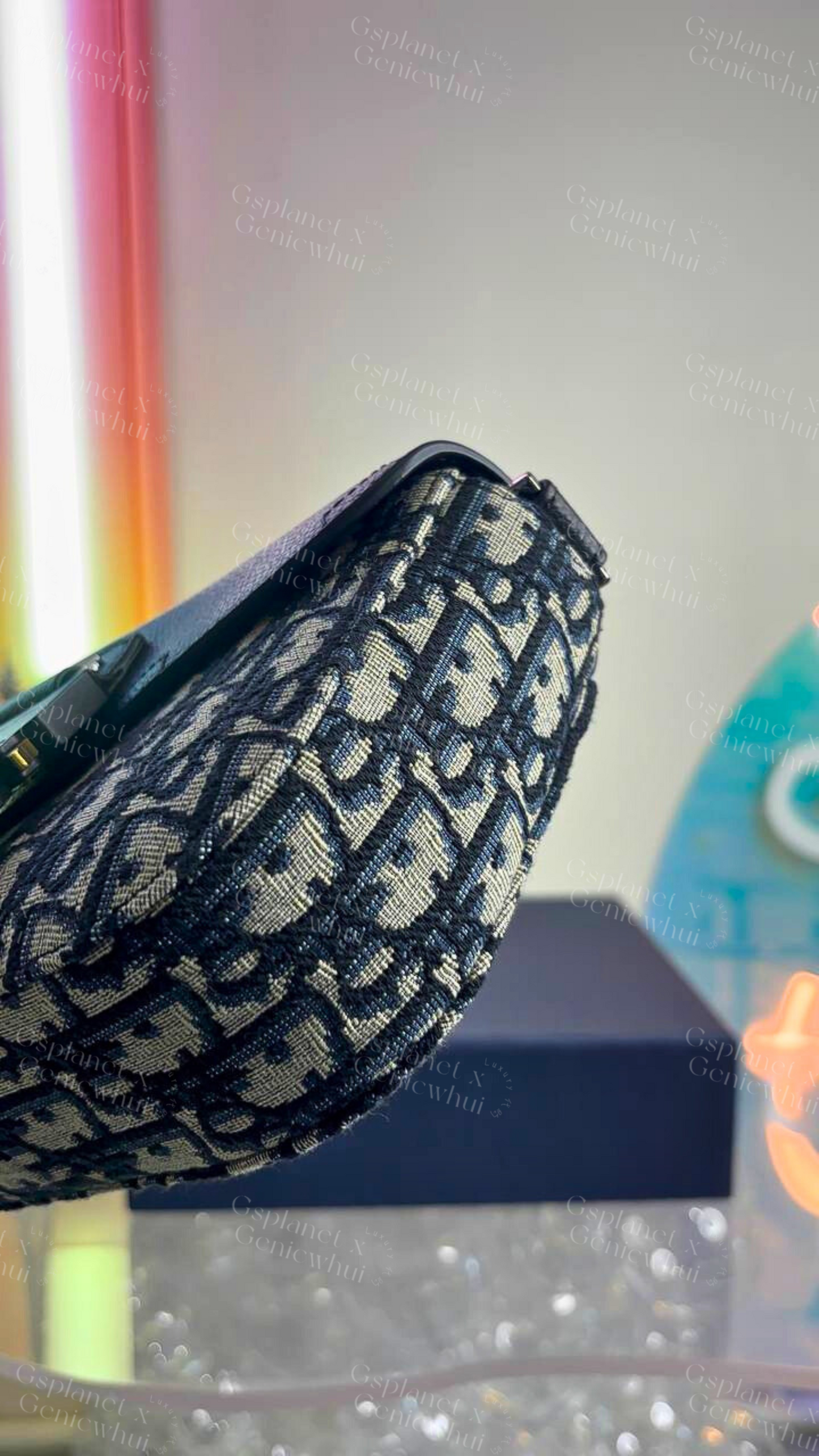 DIOR Mini Saddle Messenger Bag with Flap