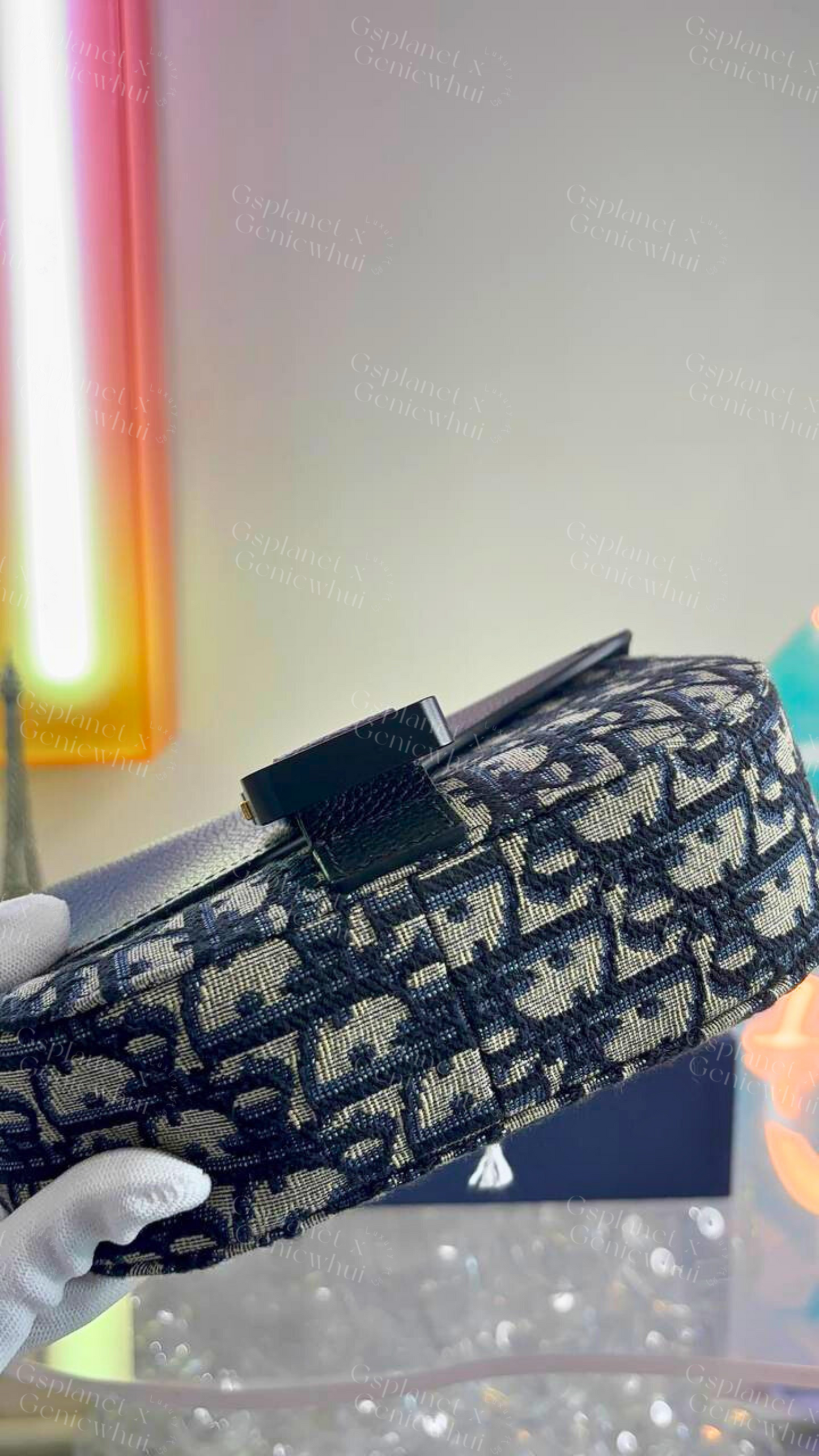 DIOR Mini Saddle Messenger Bag with Flap