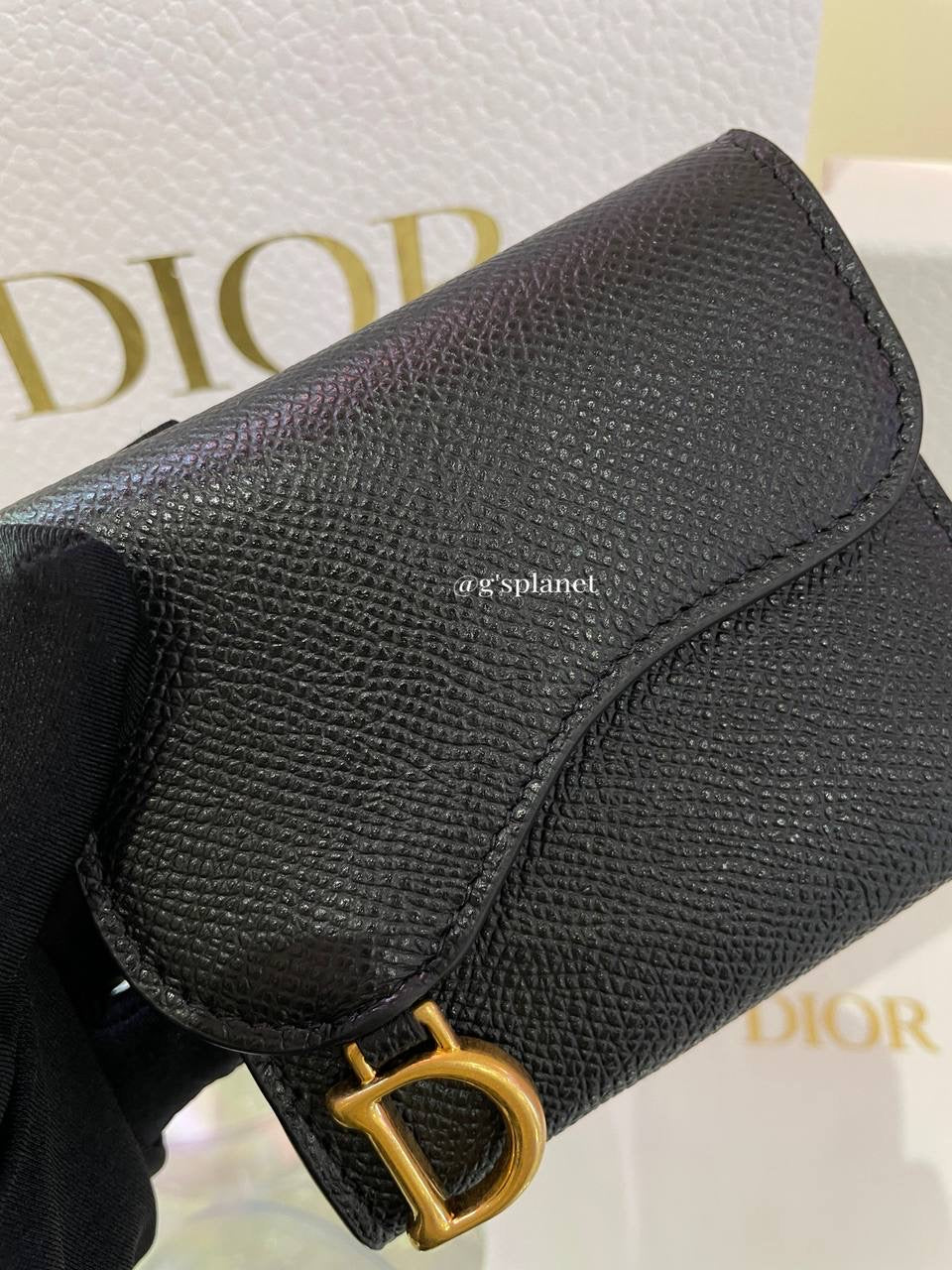 Dior Saddle Lotus Wallet black