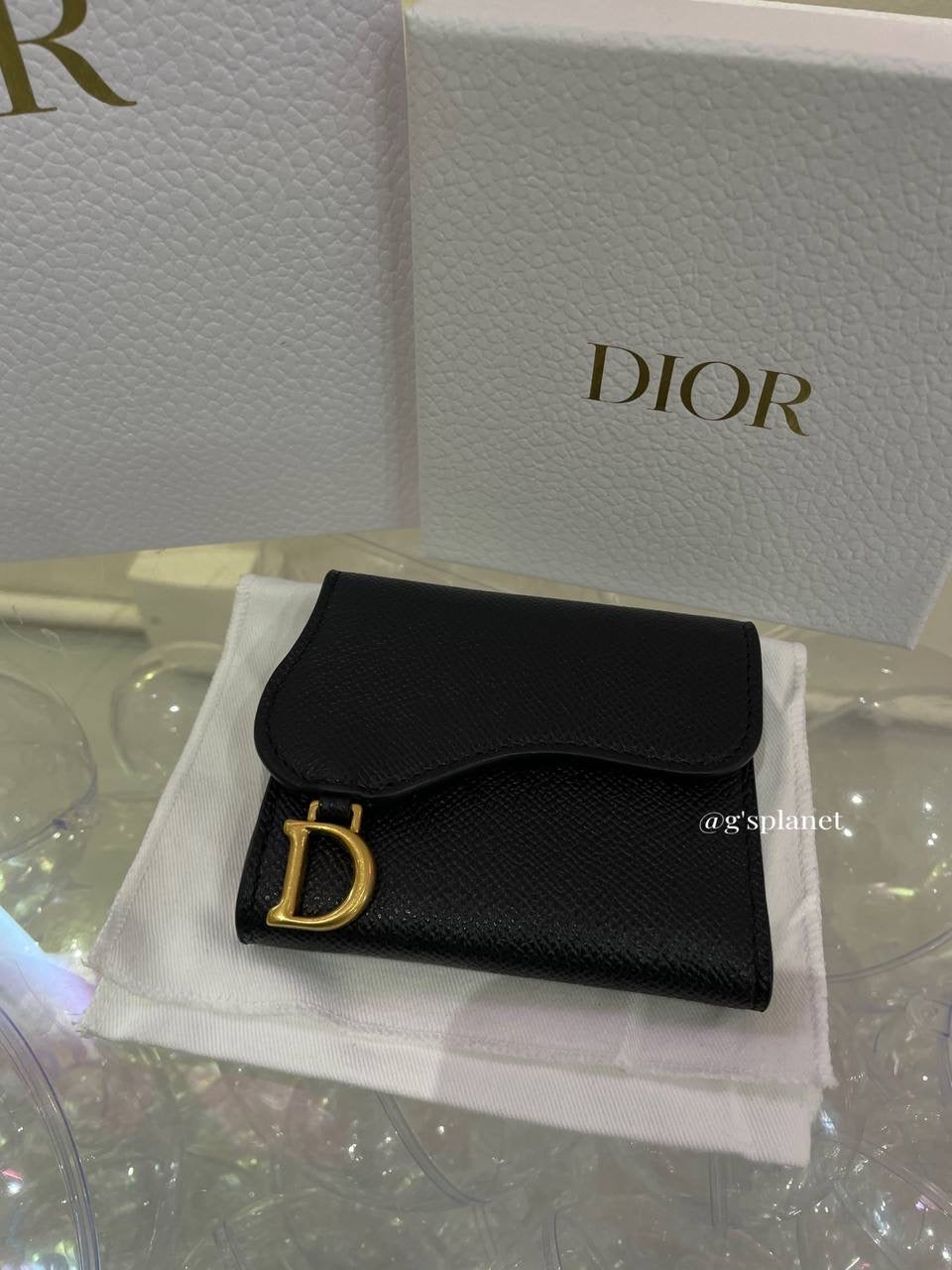 Dior Saddle Lotus Wallet black