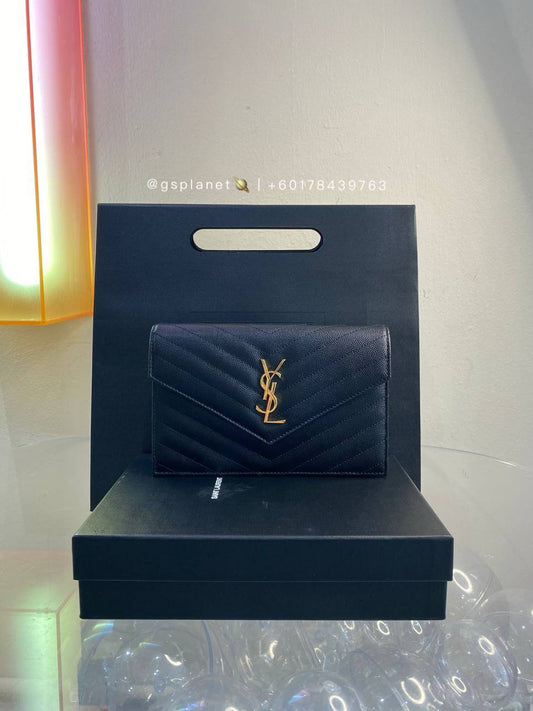 YSL CASSANDRE ENVELOPE CHAIN WALLET