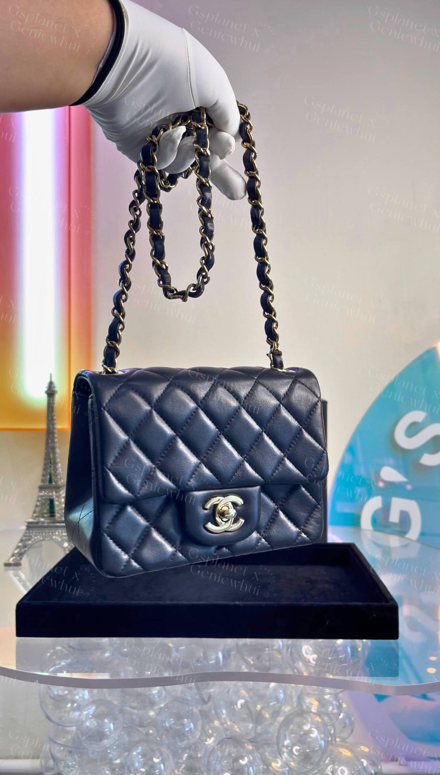 Re.bag 【 Chanel CF 黑金方胖子 – Black / Gold Hardware】