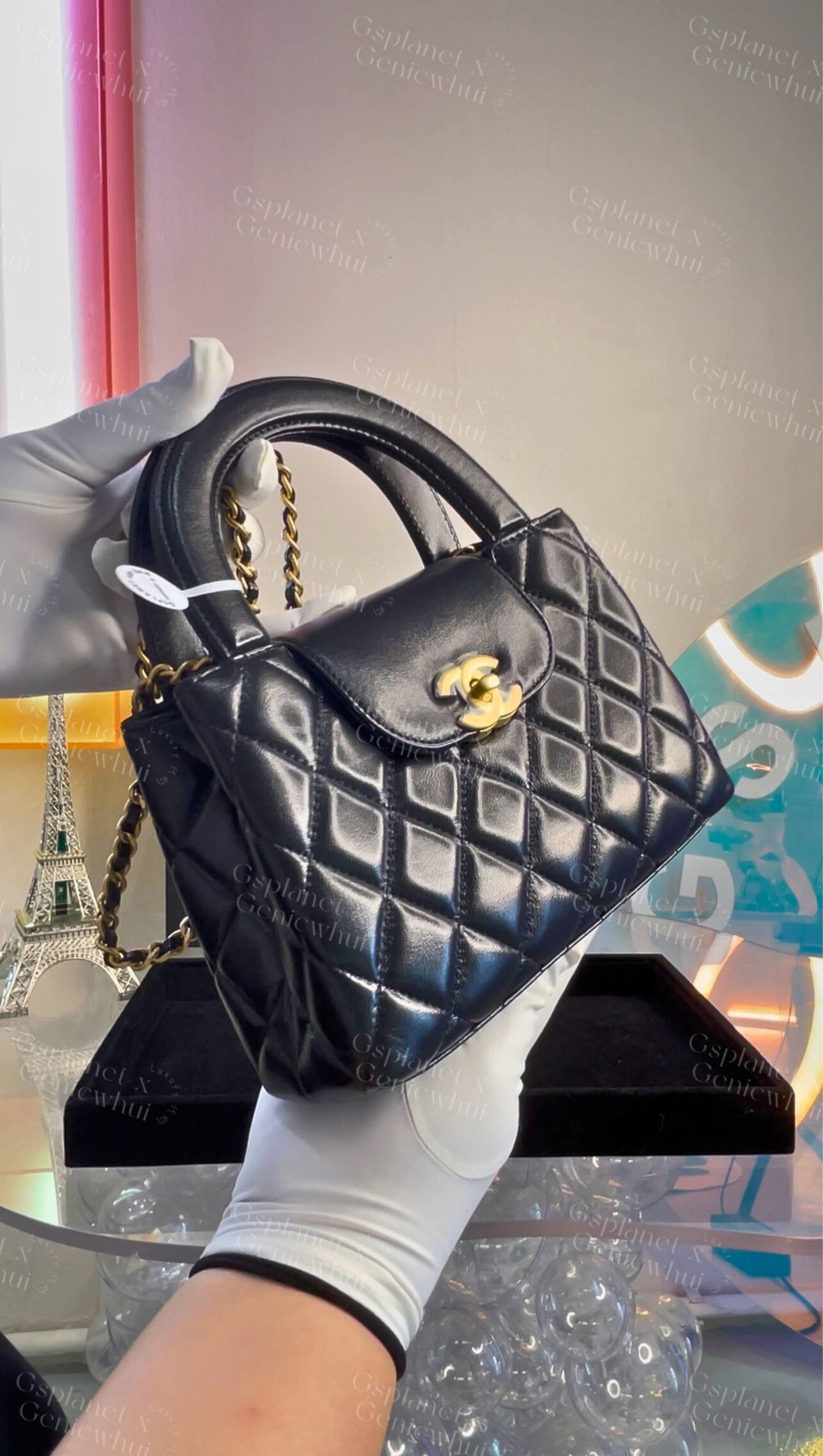 Chanel 25 Kelly - Black / GWH