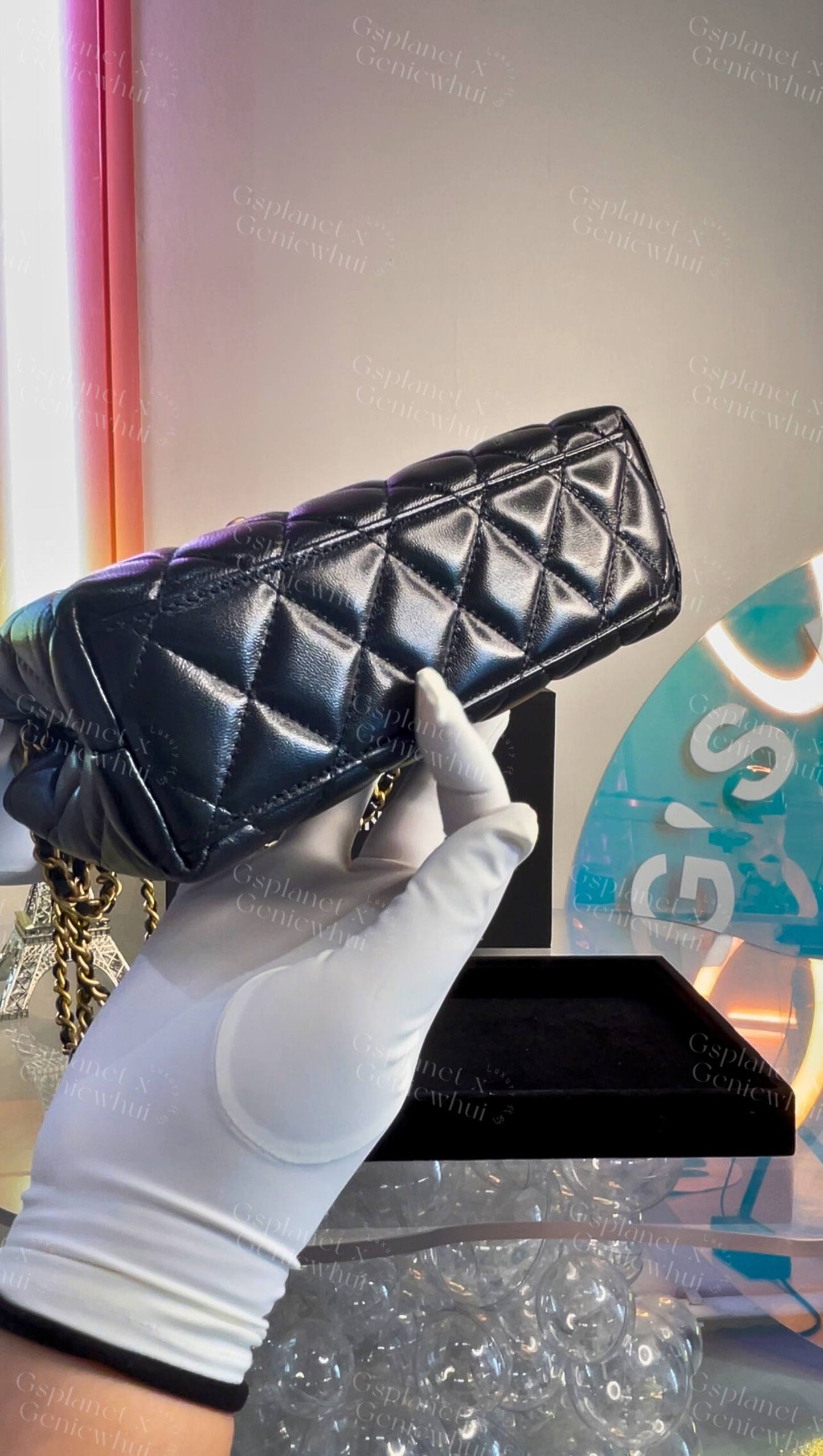 Chanel 25 Kelly - Black / GWH