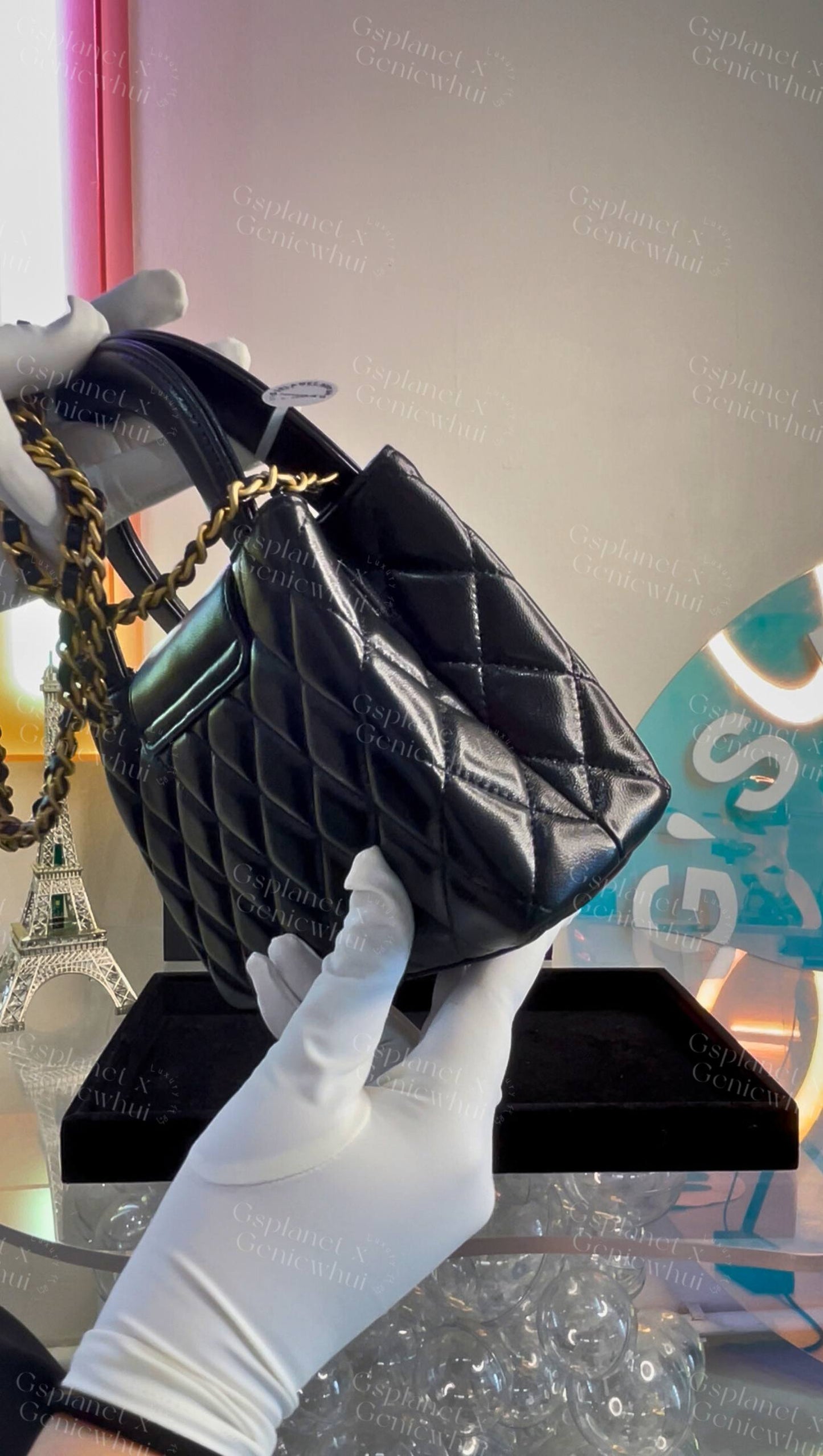 Chanel 25 Kelly - Black / GWH