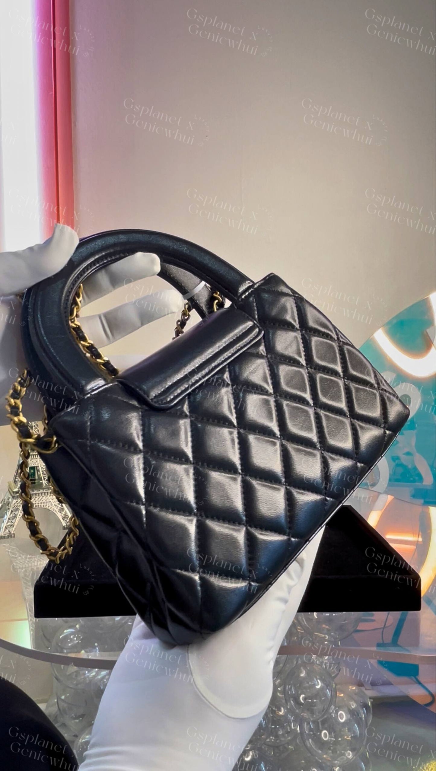 Chanel 25 Kelly - Black / GWH