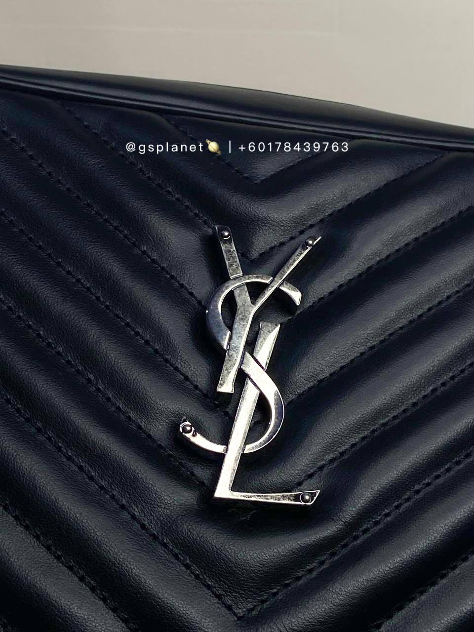 YSL camera bag in quilted leather