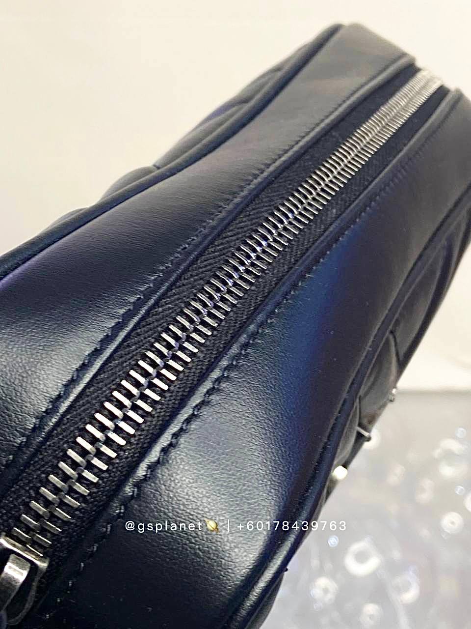 YSL camera bag in quilted leather