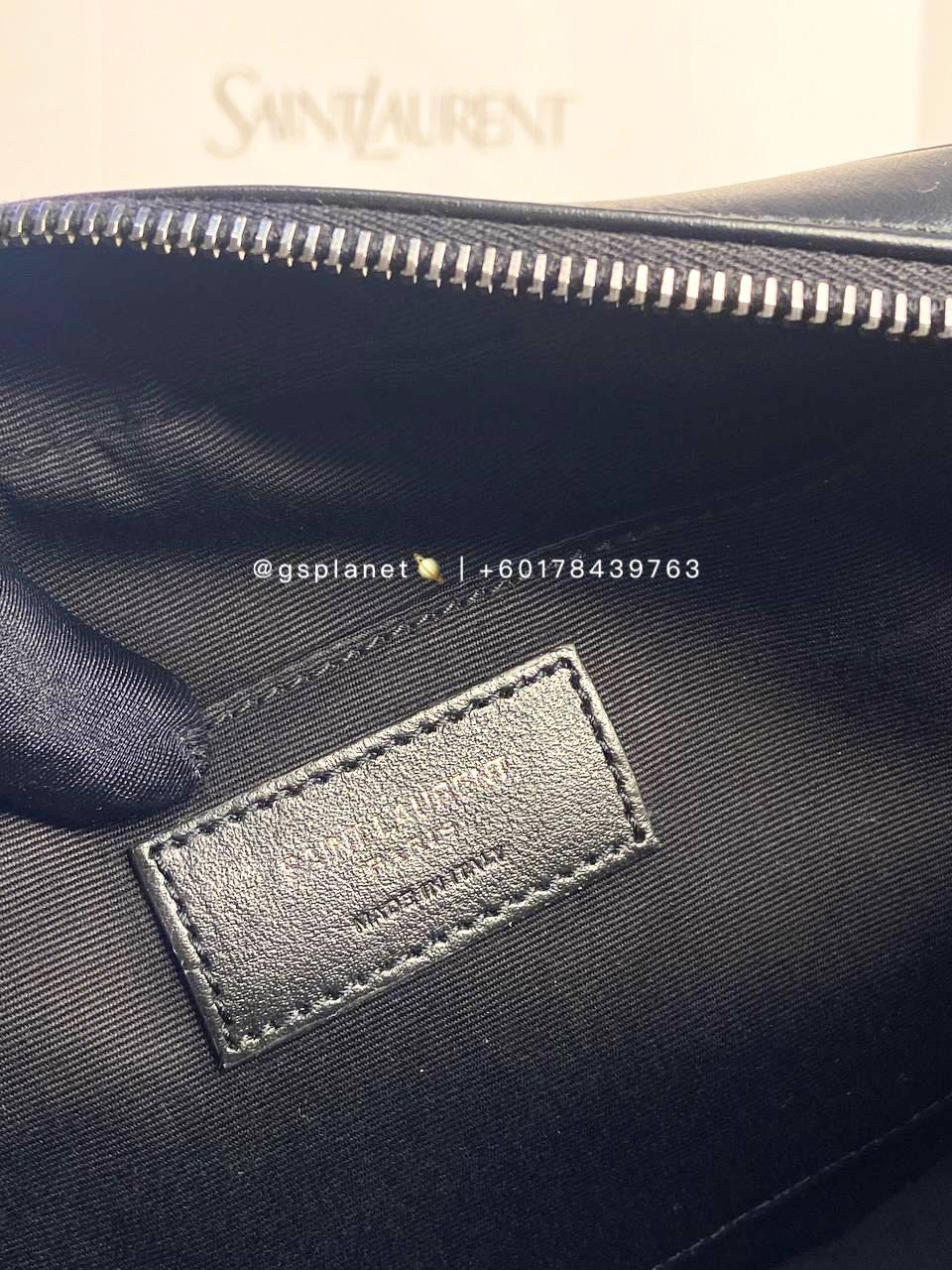 YSL camera bag in quilted leather