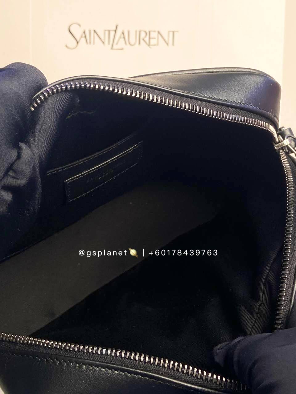 YSL camera bag in quilted leather