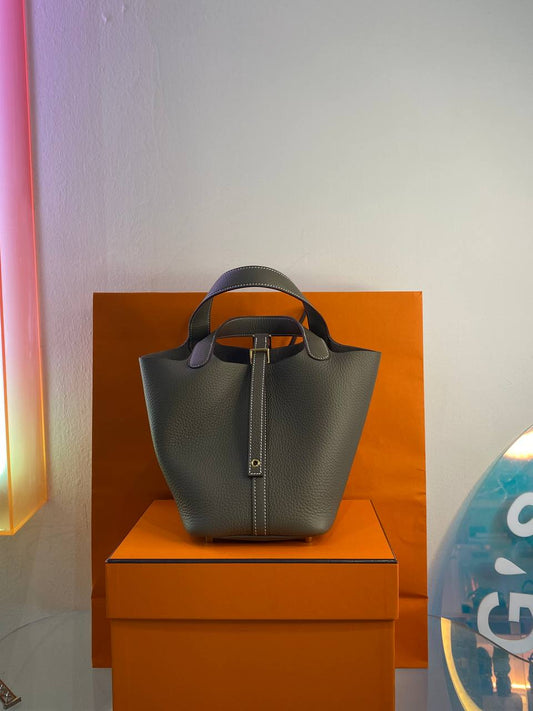 HERMES PICOTIN 18大象灰