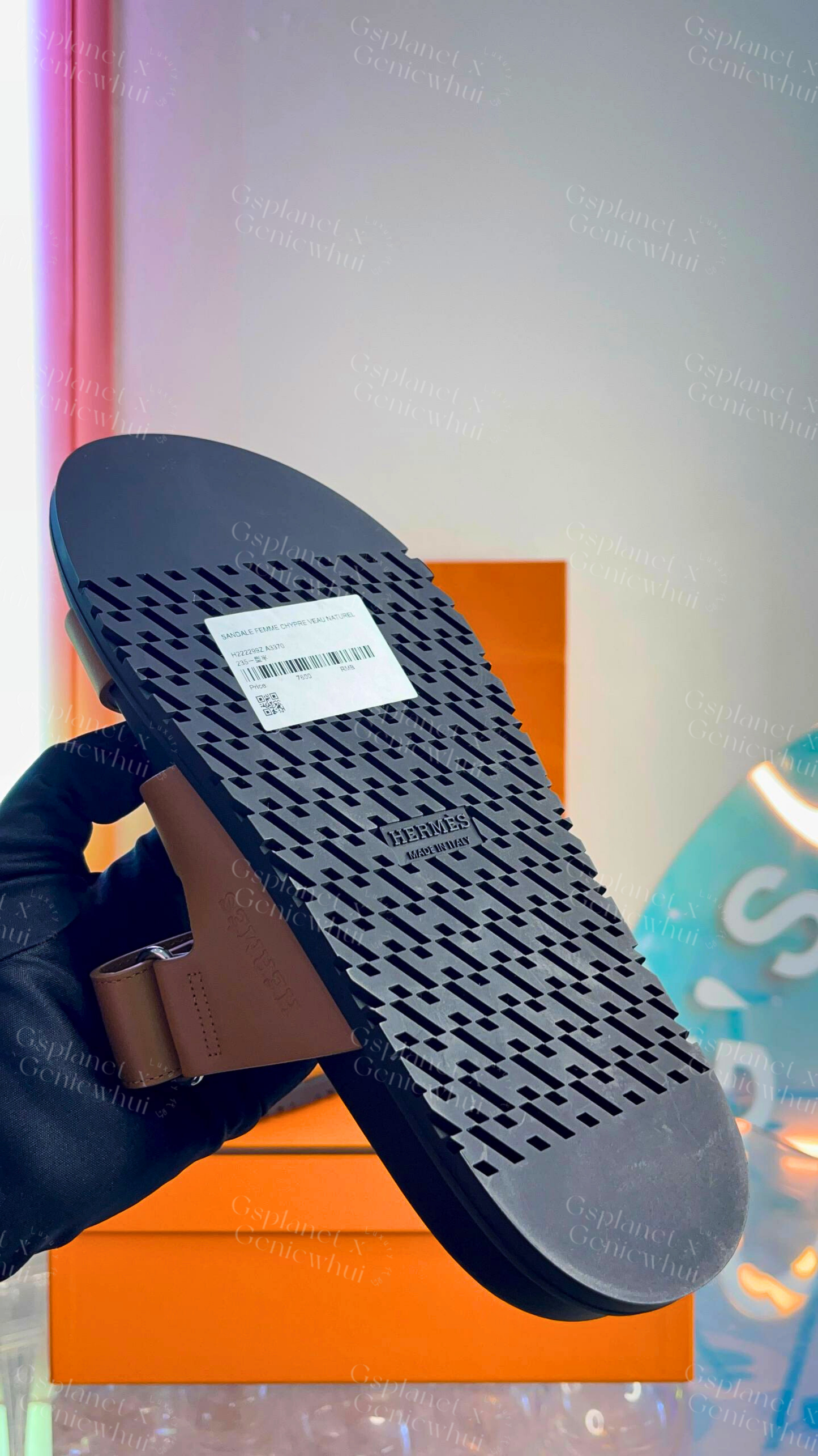 Hermès Chypre Sandal 经典爆款凉鞋 - 棕色