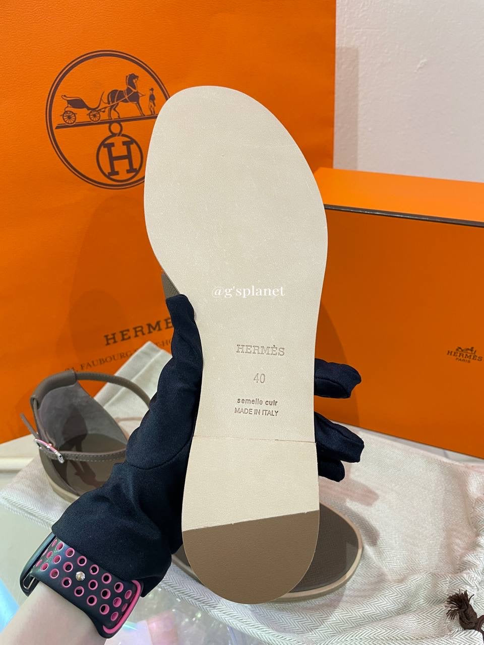 HERMES Santorini sandal