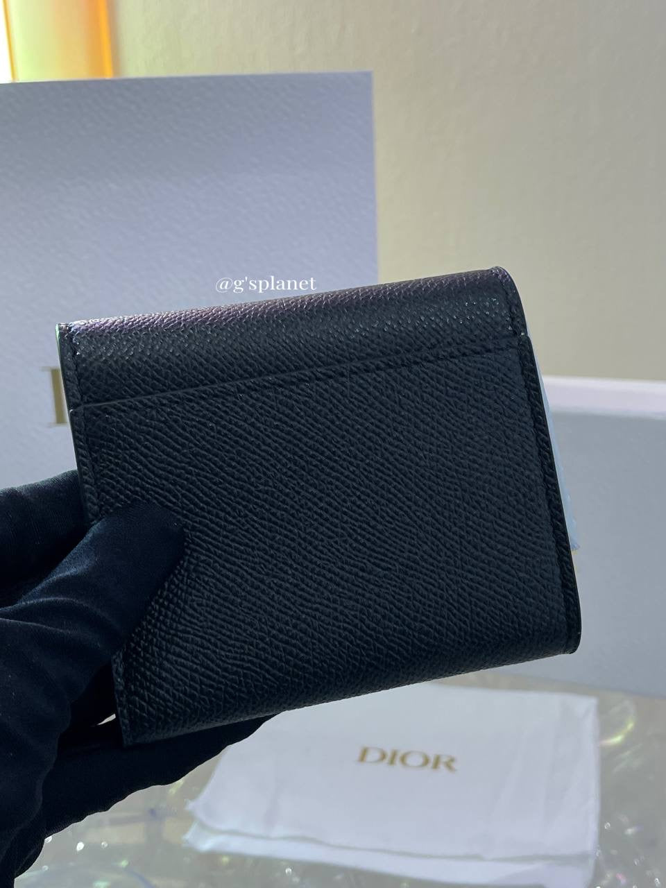 Dior Saddle Lotus Wallet black