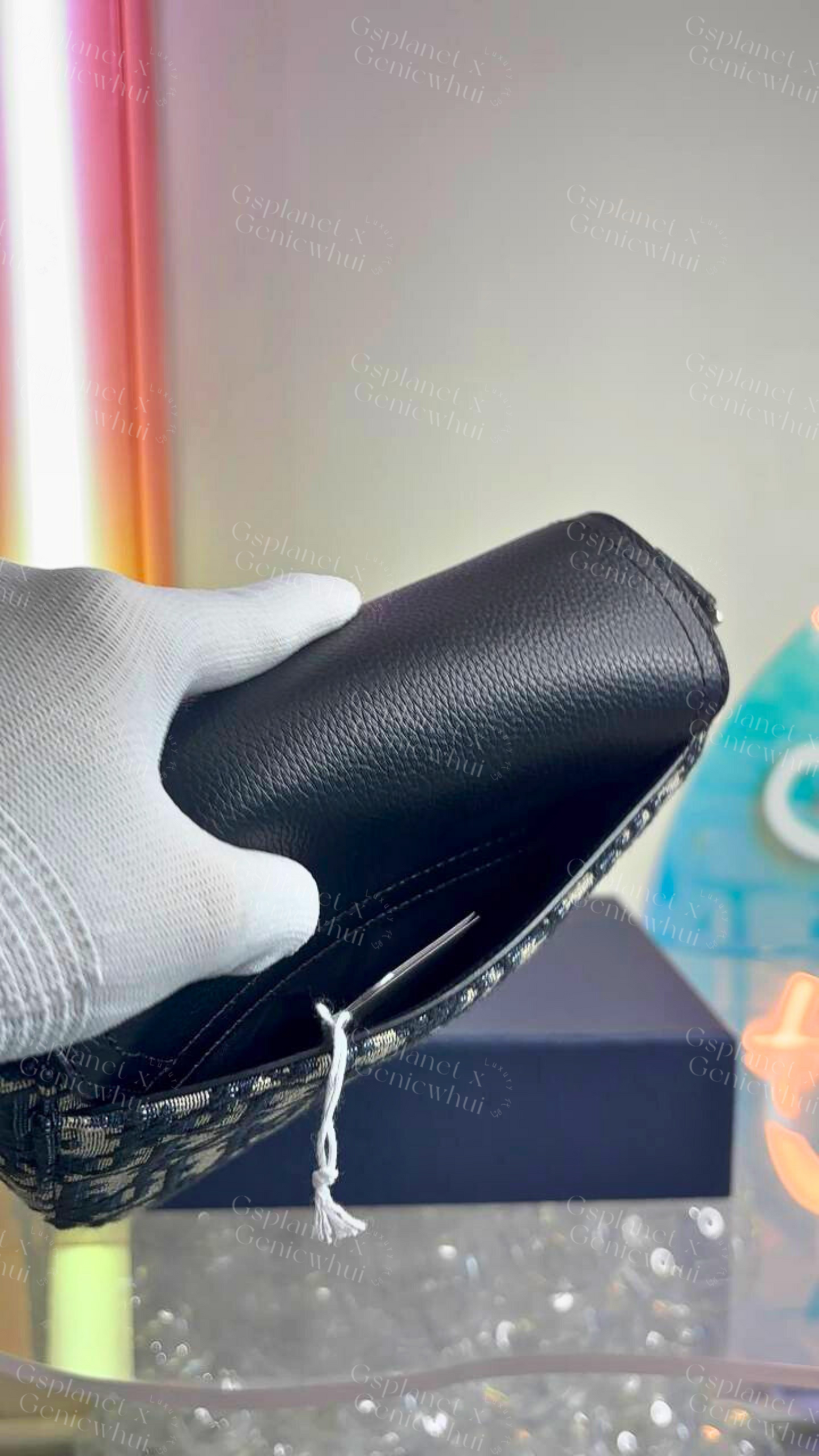 DIOR Mini Saddle Messenger Bag with Flap