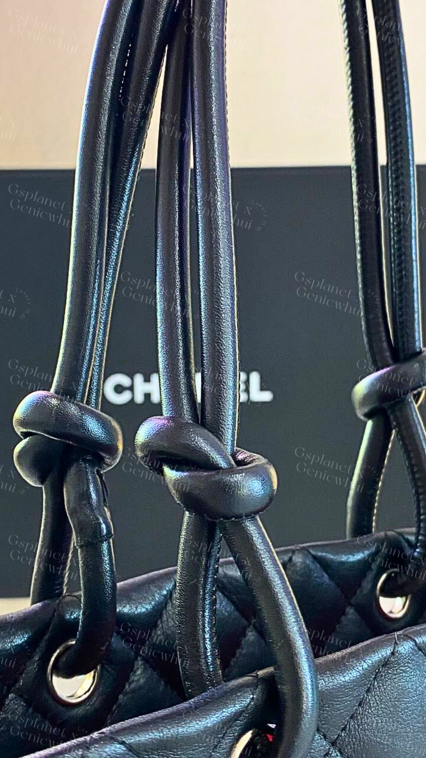 Re.bag【 Chanel Cambon Ligne tote bag -  Black 】