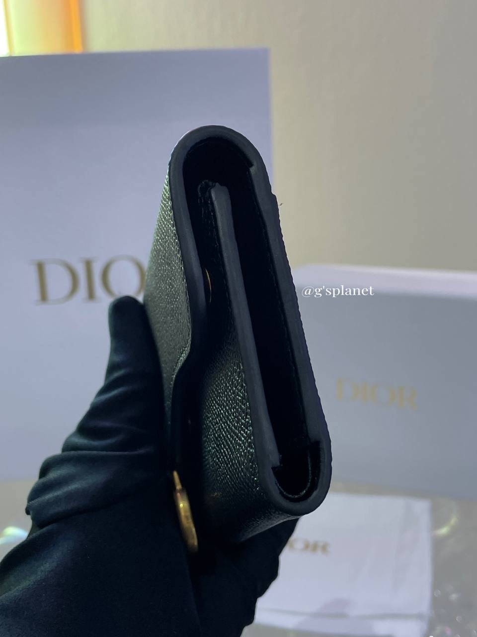 Dior Saddle Lotus Wallet black