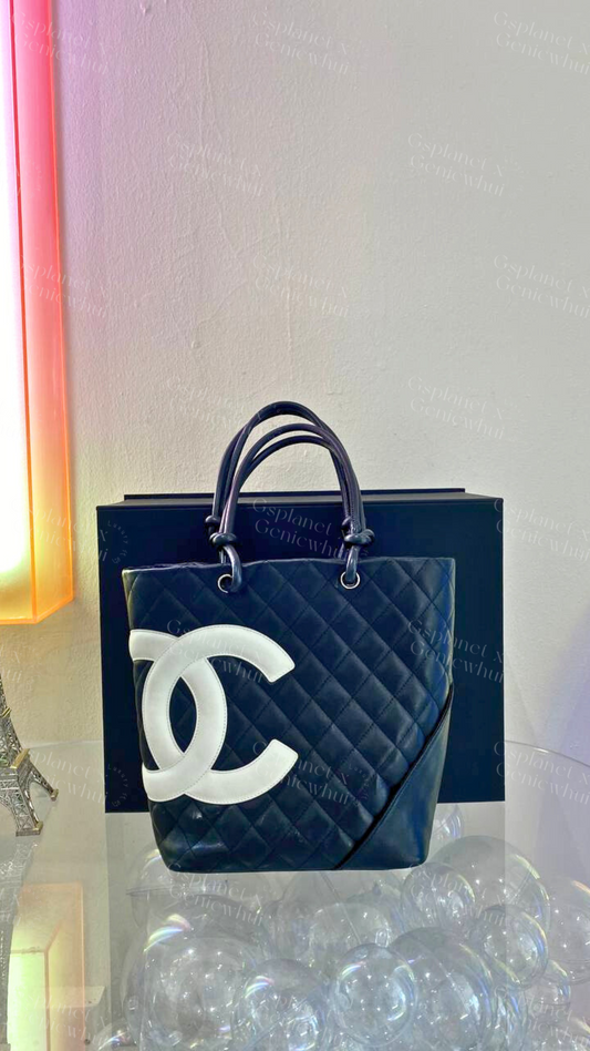 Re.bag【 Chanel Cambon Ligne tote bag -  Black 】