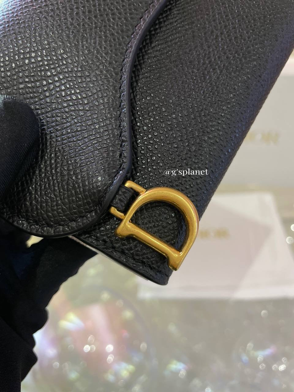 Dior Saddle Lotus Wallet black