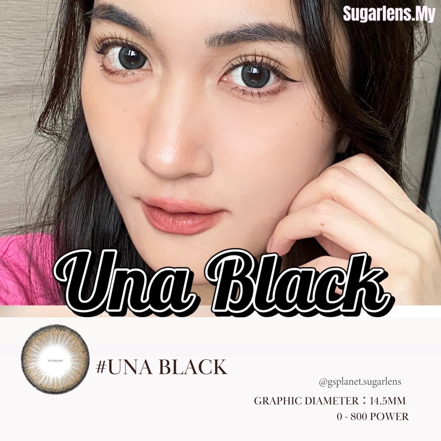 UNA BLACK	14.5MM