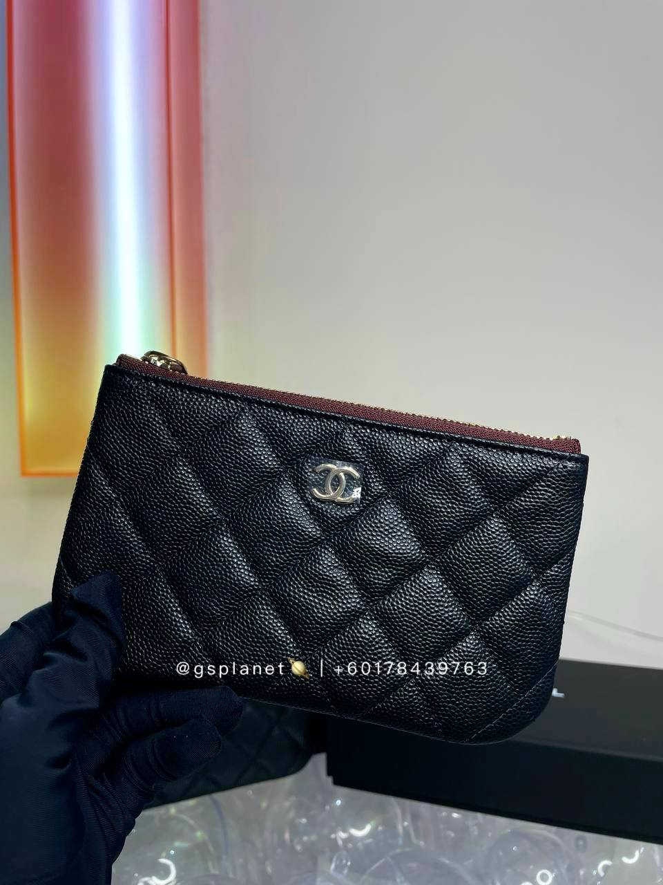 Chanel CLASSIC SMALL ZIPPED POUCH