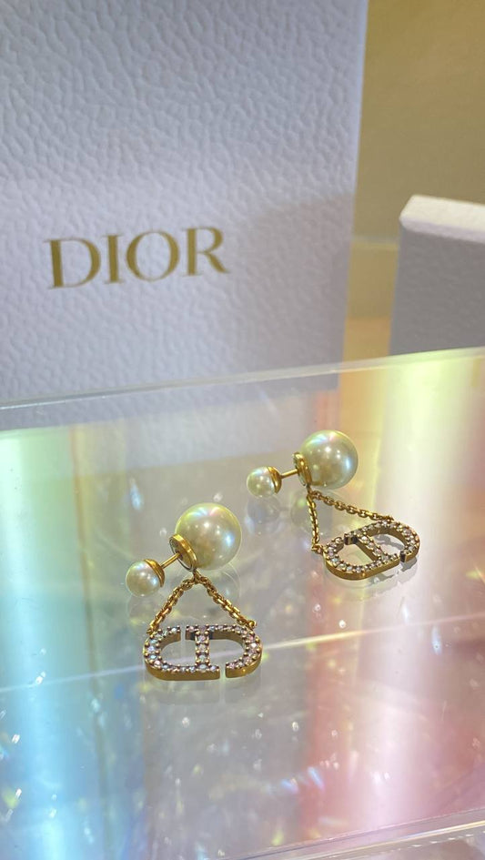 Dior  Tribales CD logo Earrings