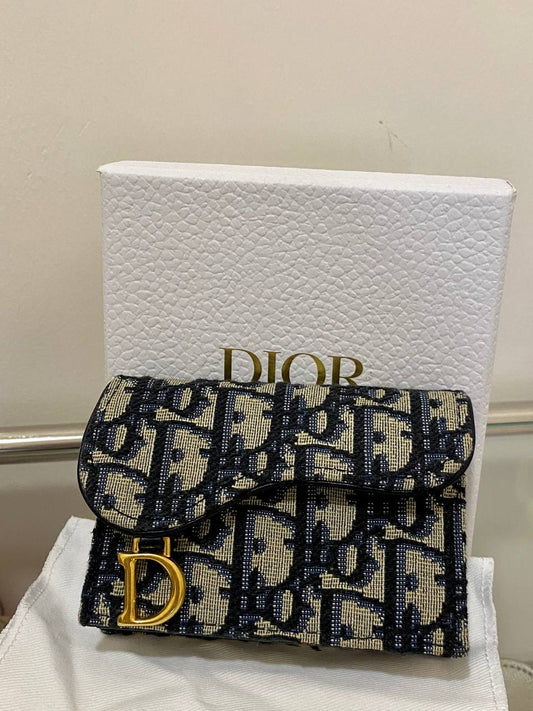 DIOR SADDLE FLAP CARD HOLDER