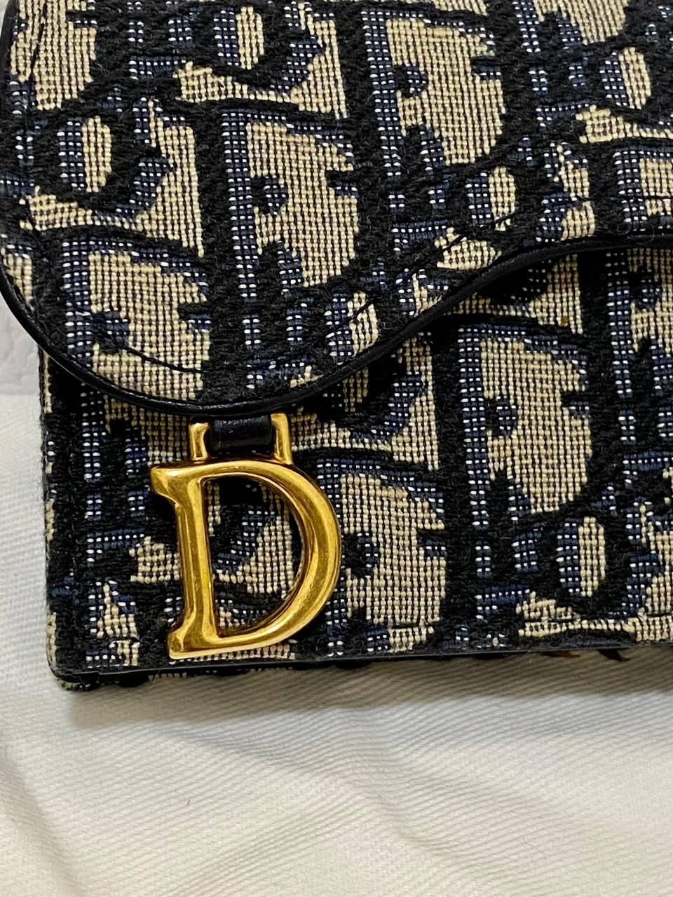 DIOR SADDLE FLAP CARD HOLDER