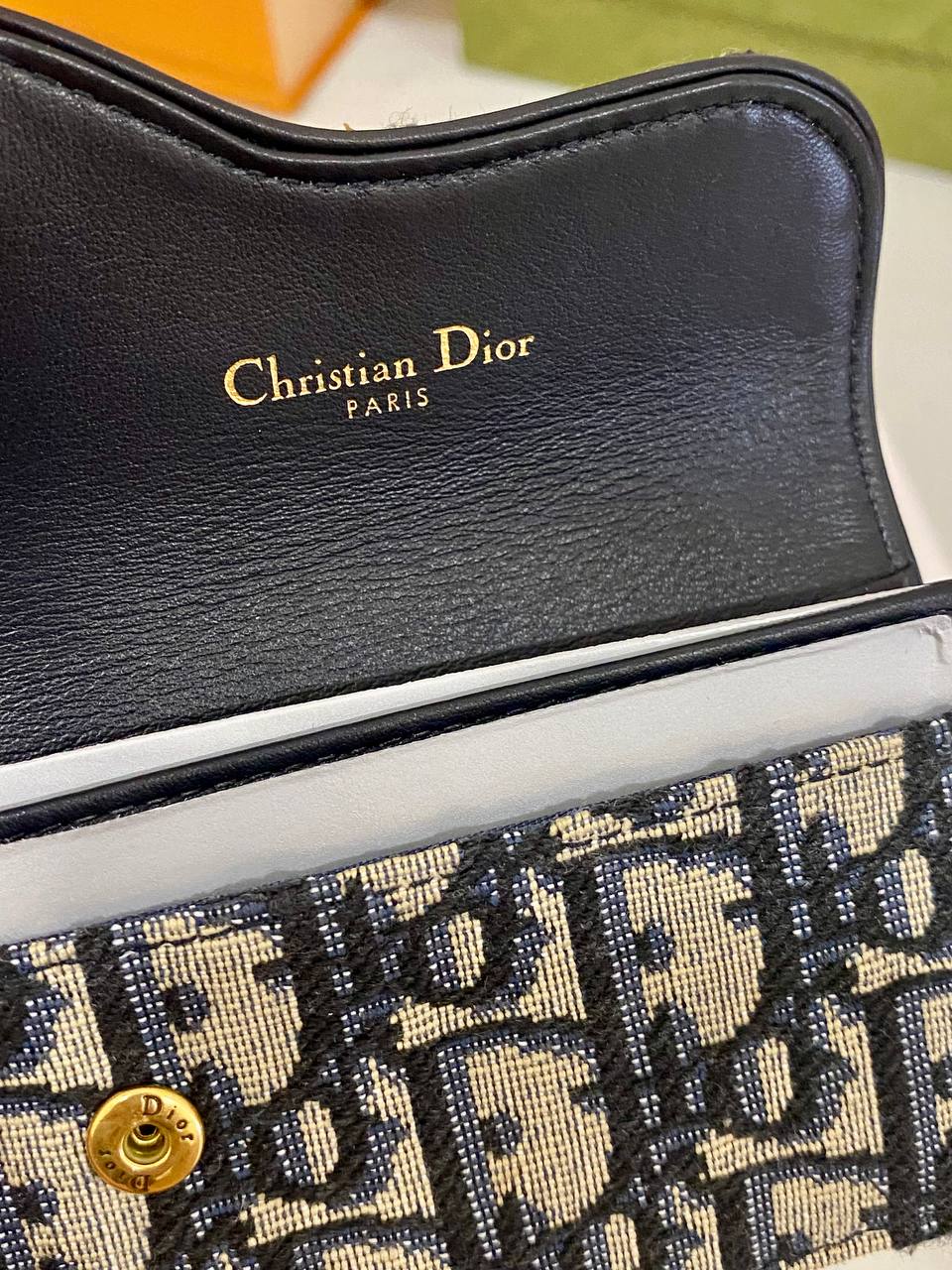 DIOR SADDLE FLAP CARD HOLDER