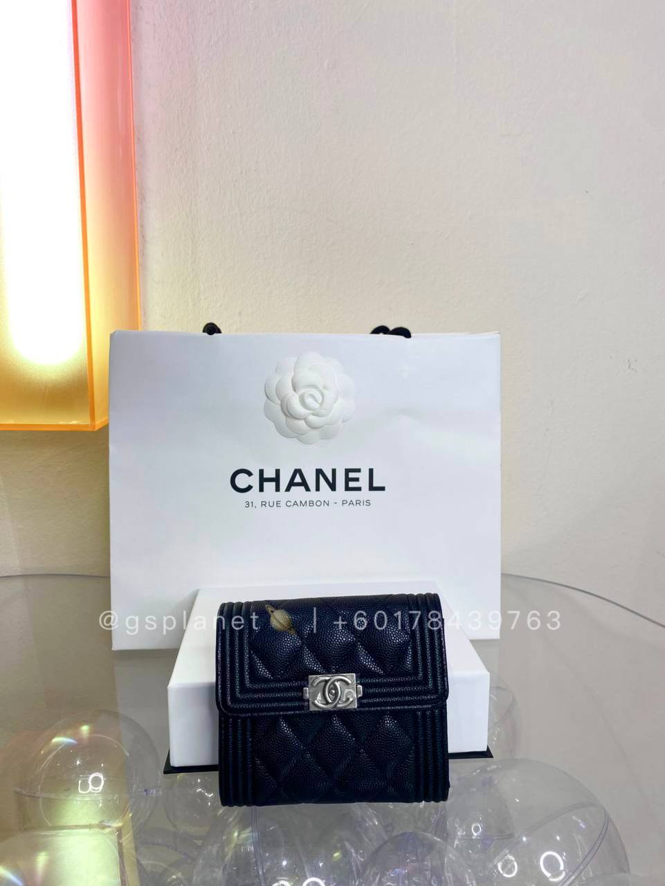 CHANEL Boy Mini Flap Wallet