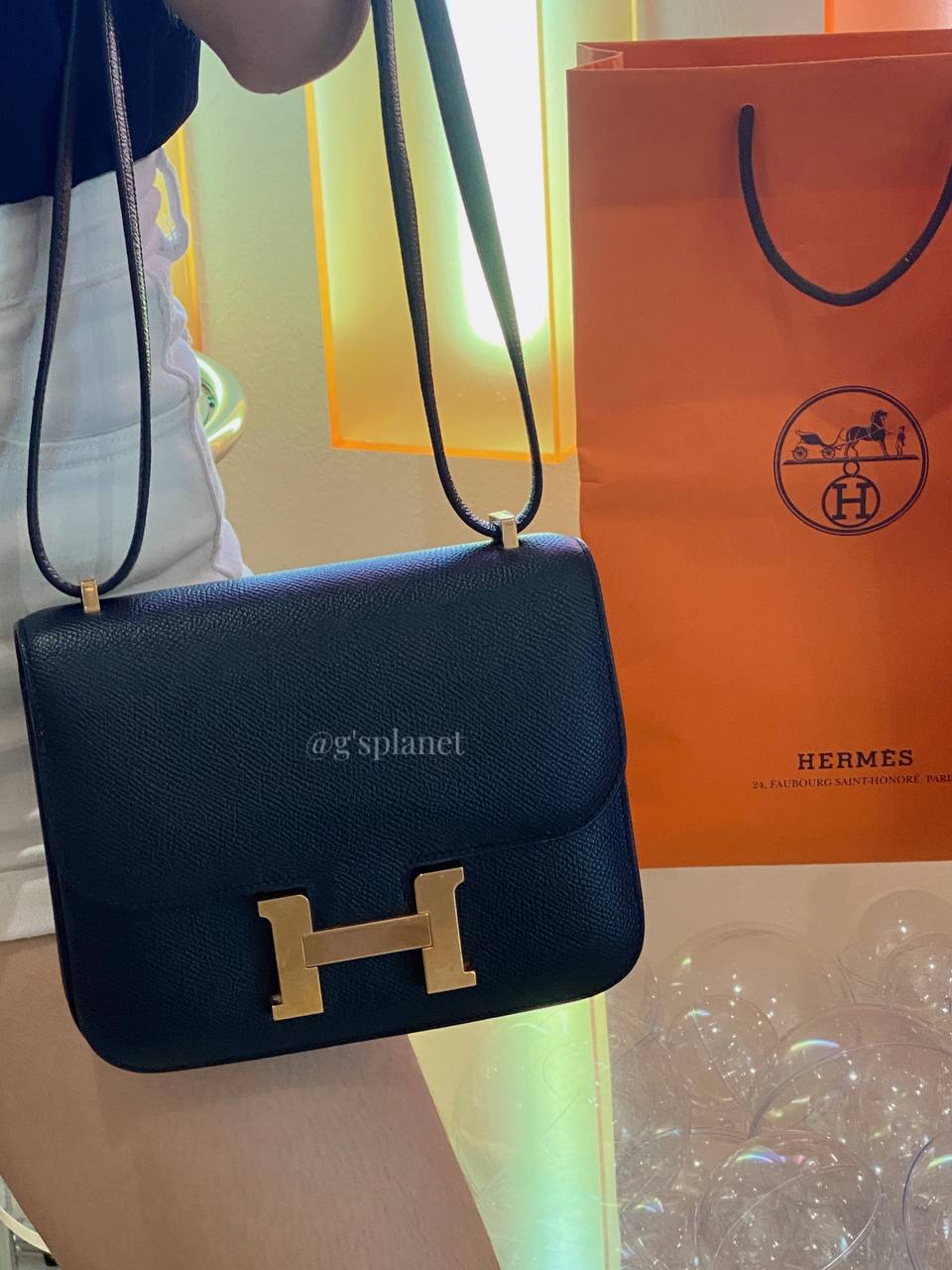 Hermes  CONSTANCE 19 BLACK GHW